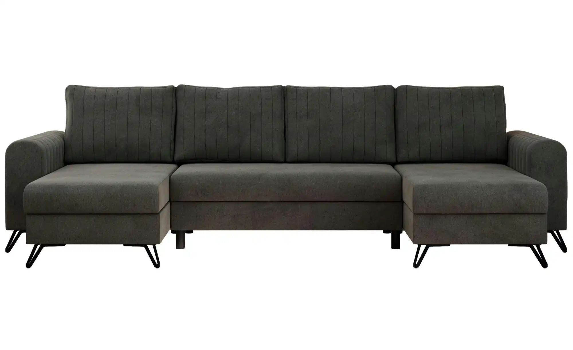 Wohnlandschaft Dunkelgrau   ¦ grau ¦ Maße (cm): B: 312 H: 90 Polstermöbel > günstig online kaufen