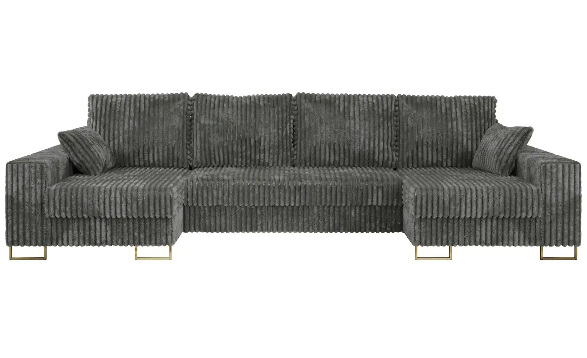 Wohnlandschaft mit Schlaffunktion Dorain ¦ grau ¦ Maße (cm): B: 312 H: 95 P günstig online kaufen