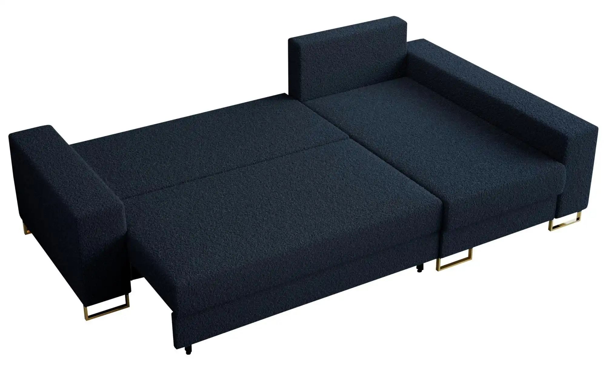 Ecksofa mit Schlaffunktion Dorain ¦ blau ¦ Maße (cm): B: 242 H: 85 Polsterm günstig online kaufen