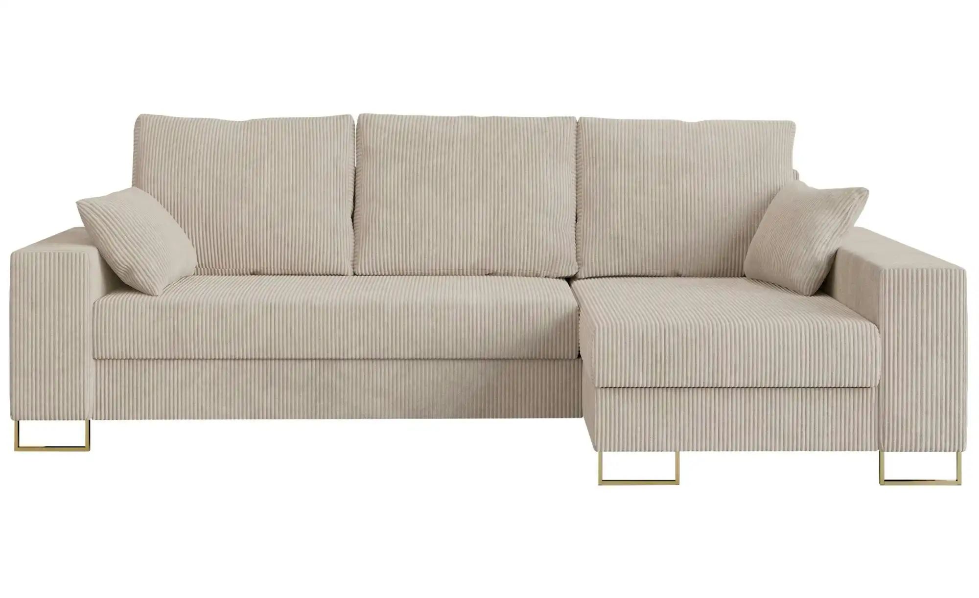 Ecksofa mit Schlaffunktion Dorain ¦ beige ¦ Maße (cm): B: 242 H: 85 Polster günstig online kaufen
