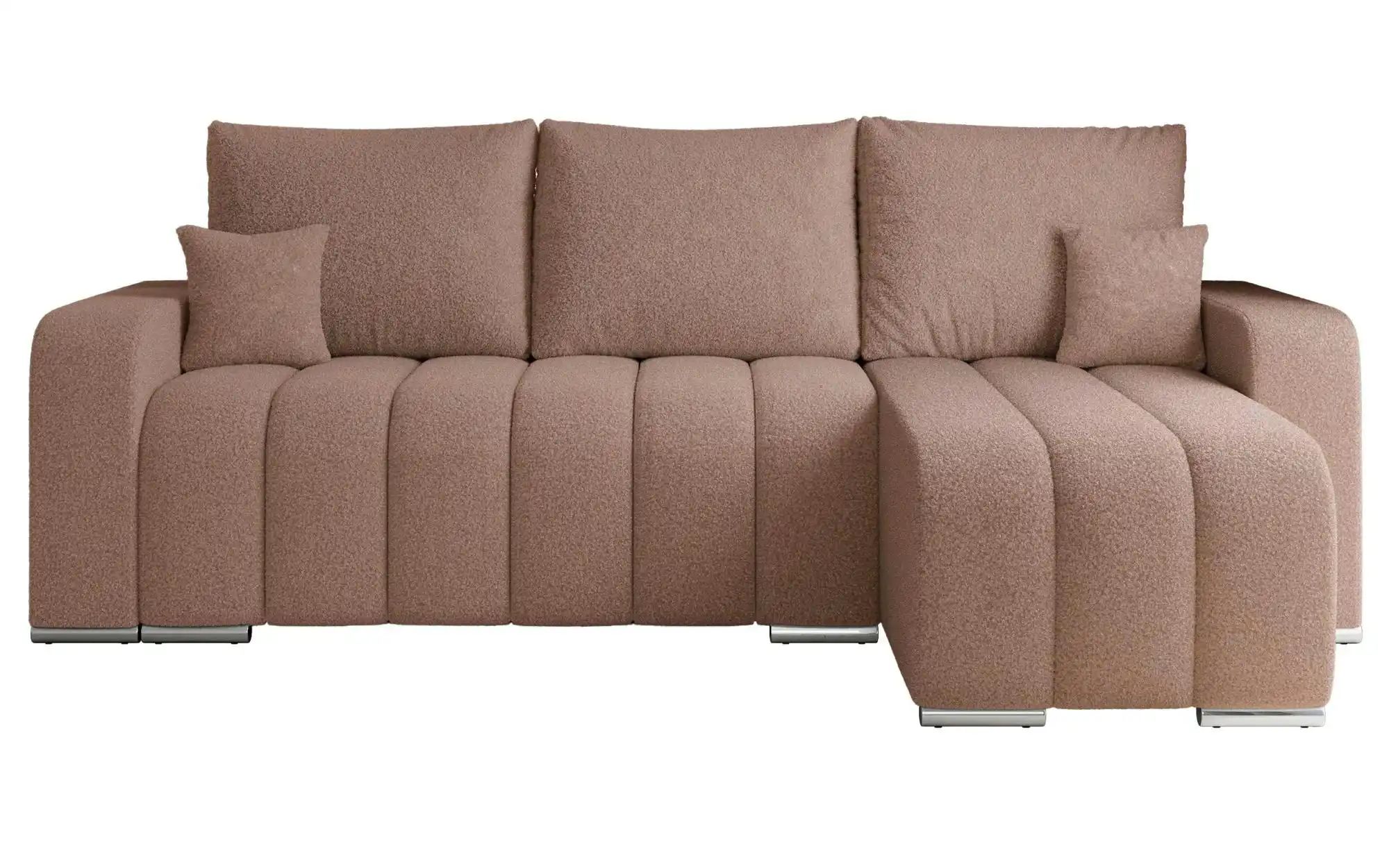 Ecksofa mit Schlaffunktion Kirasso ¦ rosa/pink ¦ Maße (cm): B: 245 H: 86 Polstermöbel > Sofas > Ecksofas - Höffner