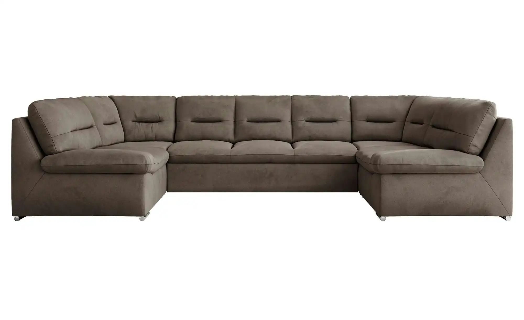 Wohnlandschaft mit Schlaffunktion Comodo  braun  Maße (cm): B: 340 H: 93 | 05904968280588