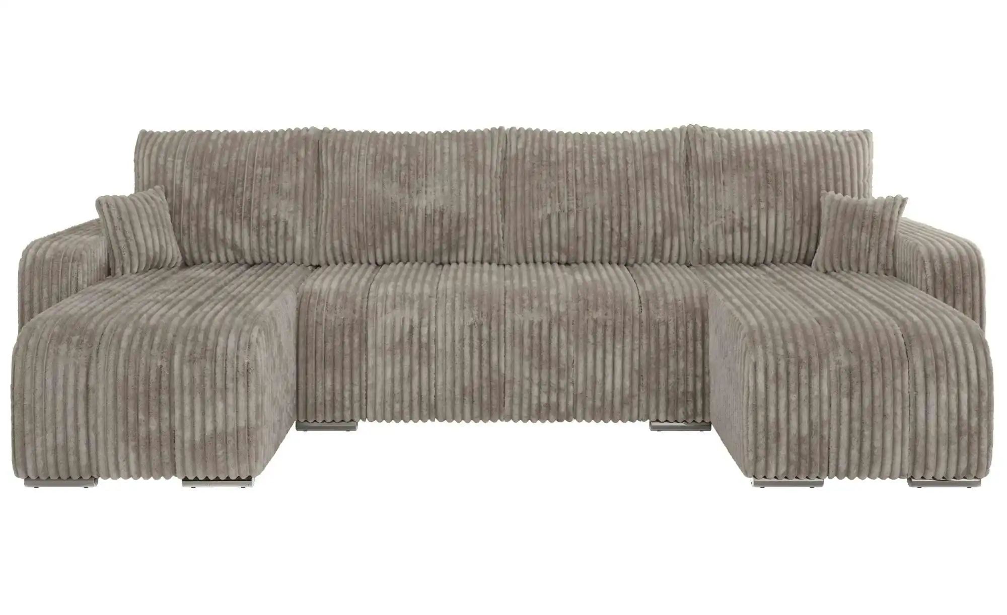 Wohnlandschaft mit Schlaffunktion Kirasso ¦ braun ¦ Maße (cm): B: 320 H: 86 Polstermöbel > Sofas > Schlafsofas - Höffner