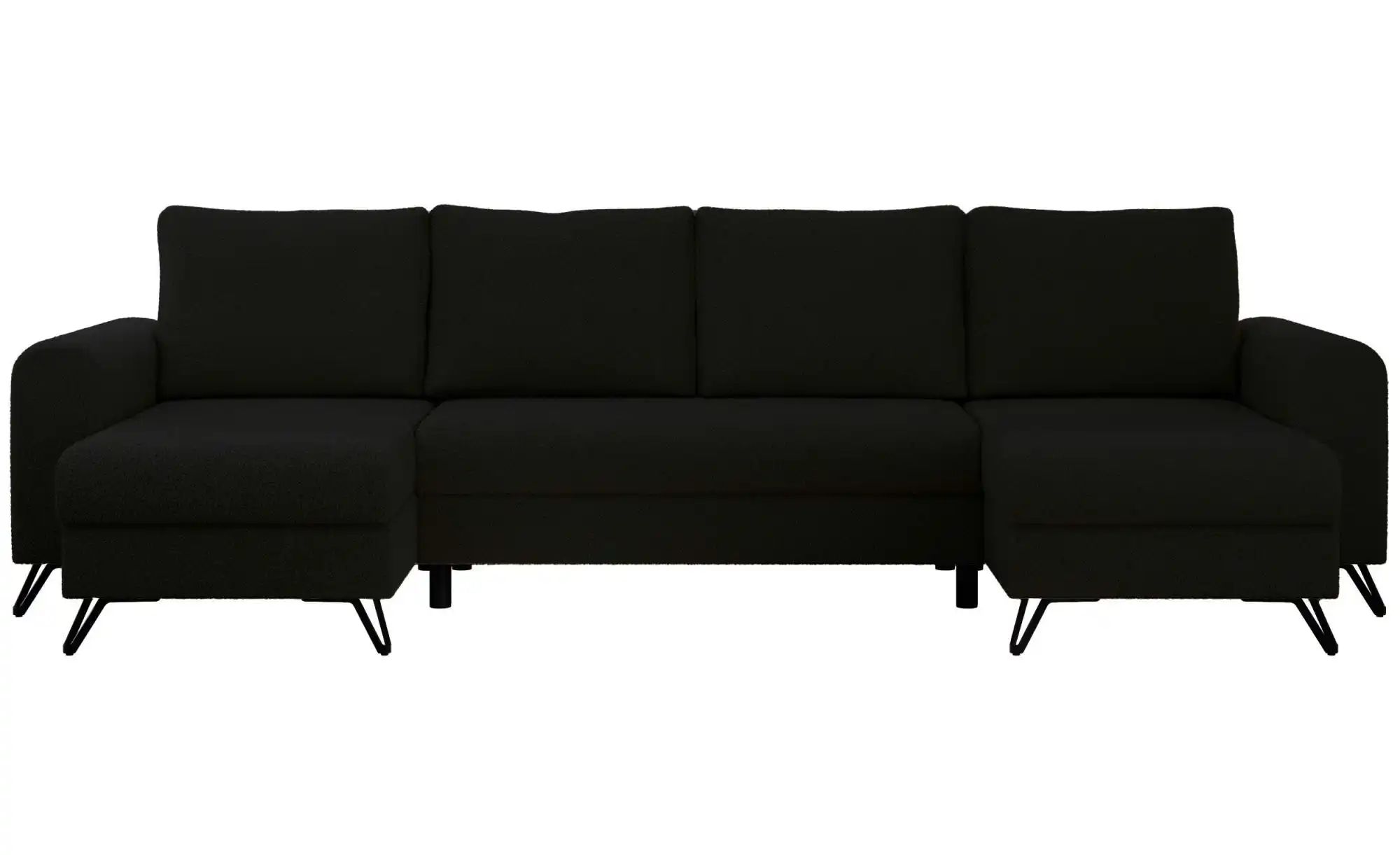 Wohnlandschaft Schwarz   ¦ schwarz ¦ Maße (cm): B: 312 H: 90 Polstermöbel > günstig online kaufen