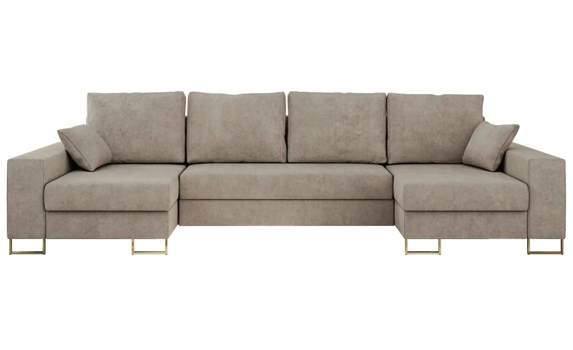 Wohnlandschaft mit Schlaffunktion Dorain ¦ beige ¦ Maße (cm): B: 312 H: 95 günstig online kaufen