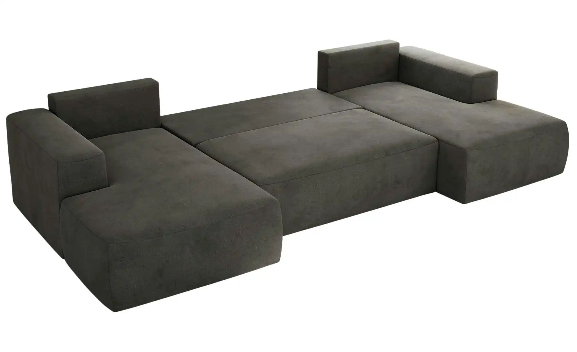 Wohnlandschaft mit Schlaffunktion Trentino ¦ grau ¦ Maße (cm): B: 334 H: 91 günstig online kaufen