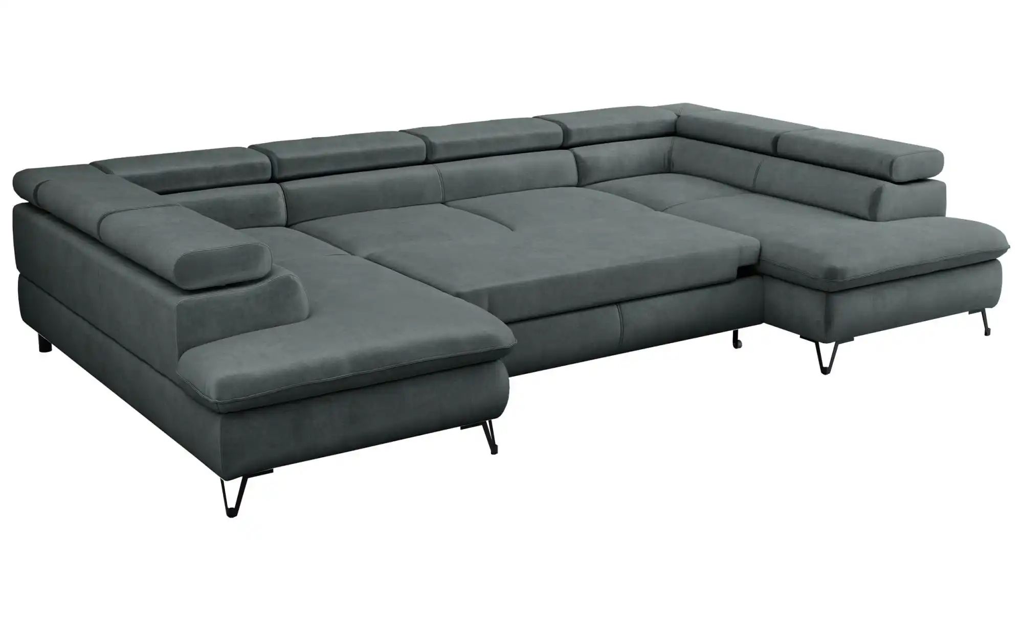 Thumbnail - Wohnlandschaft  Peter ¦ grau ¦ Maße (cm): B: 346 H: 76 Polstermöbel > Sofas > Wohnlandschaften - Höffner