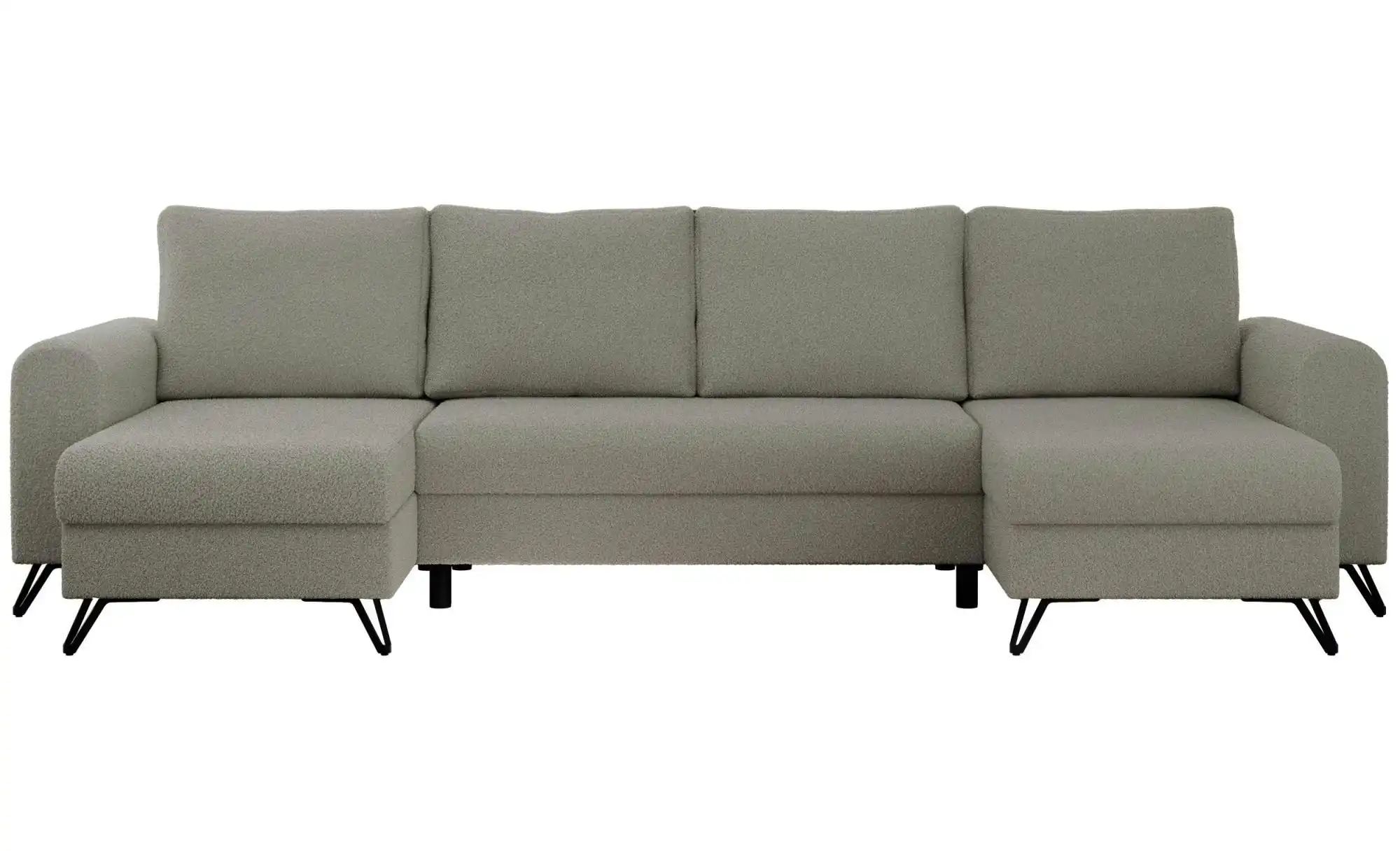 Wohnlandschaft Hellgrau   ¦ grau ¦ Maße (cm): B: 312 H: 90 Polstermöbel > S günstig online kaufen