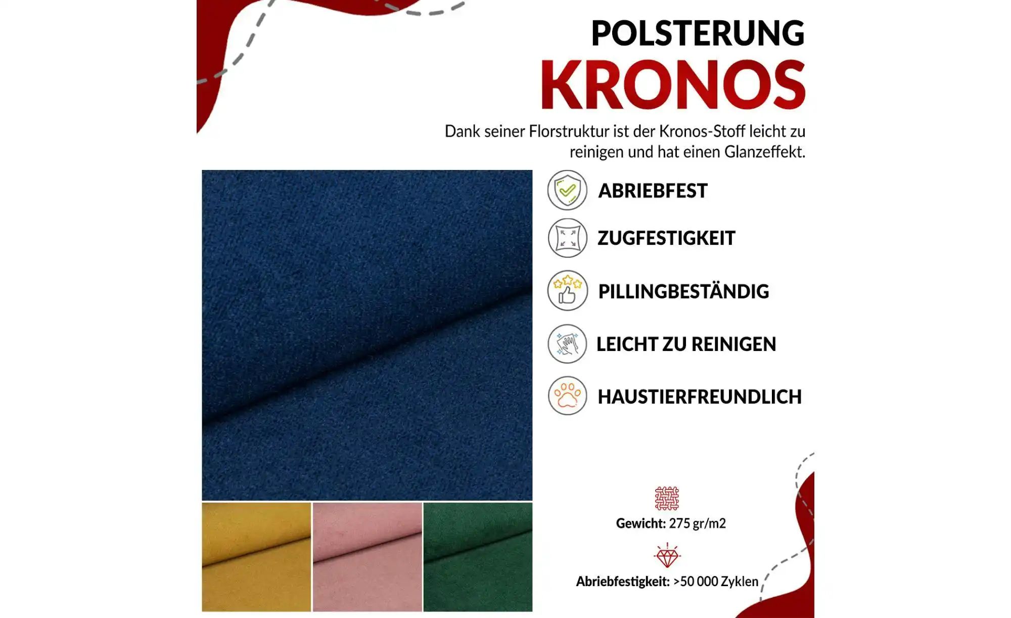 Thumbnail - Wohnlandschaft Peter ¦ blau ¦ Maße (cm): B: 346 H: 76 Polstermöbel > Sofas > Schlafsofas - Höffner