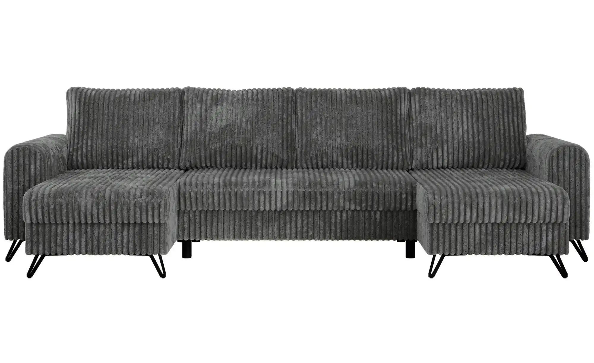 Wohnlandschaft Dunkelgrau   ¦ grau ¦ Maße (cm): B: 312 H: 90 Polstermöbel > günstig online kaufen