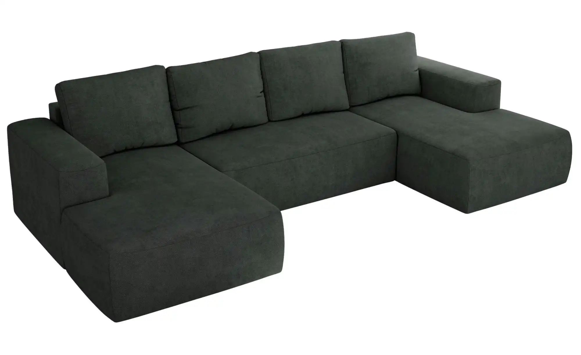 Wohnlandschaft mit Schlaffunktion Trentino ¦ grau ¦ Maße (cm): B: 334 H: 91 günstig online kaufen