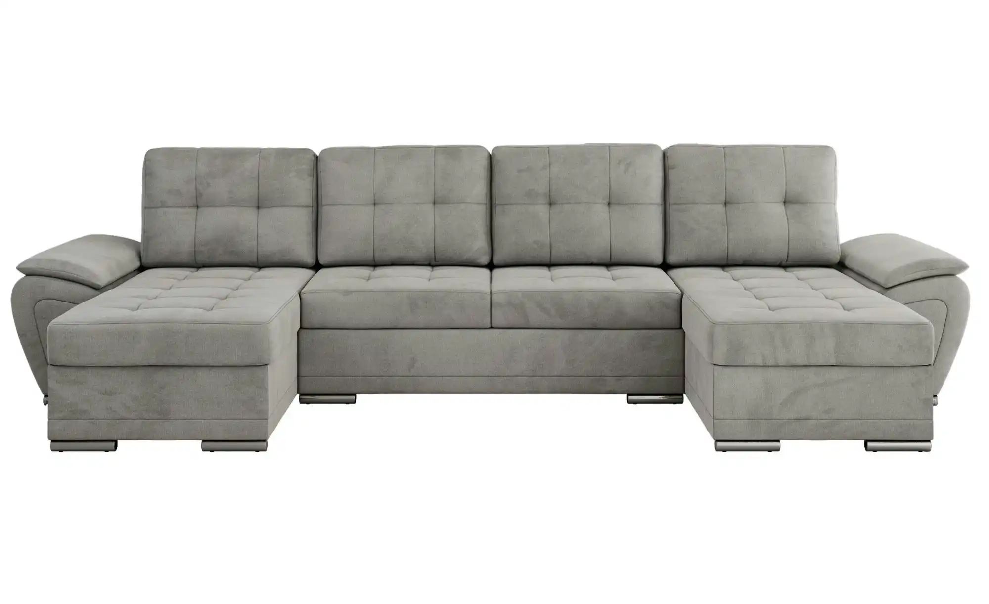 Wohnlandschaft mit Schlaffunktion Umbria ¦ grau ¦ Maße (cm): B: 336 H: 85 P günstig online kaufen