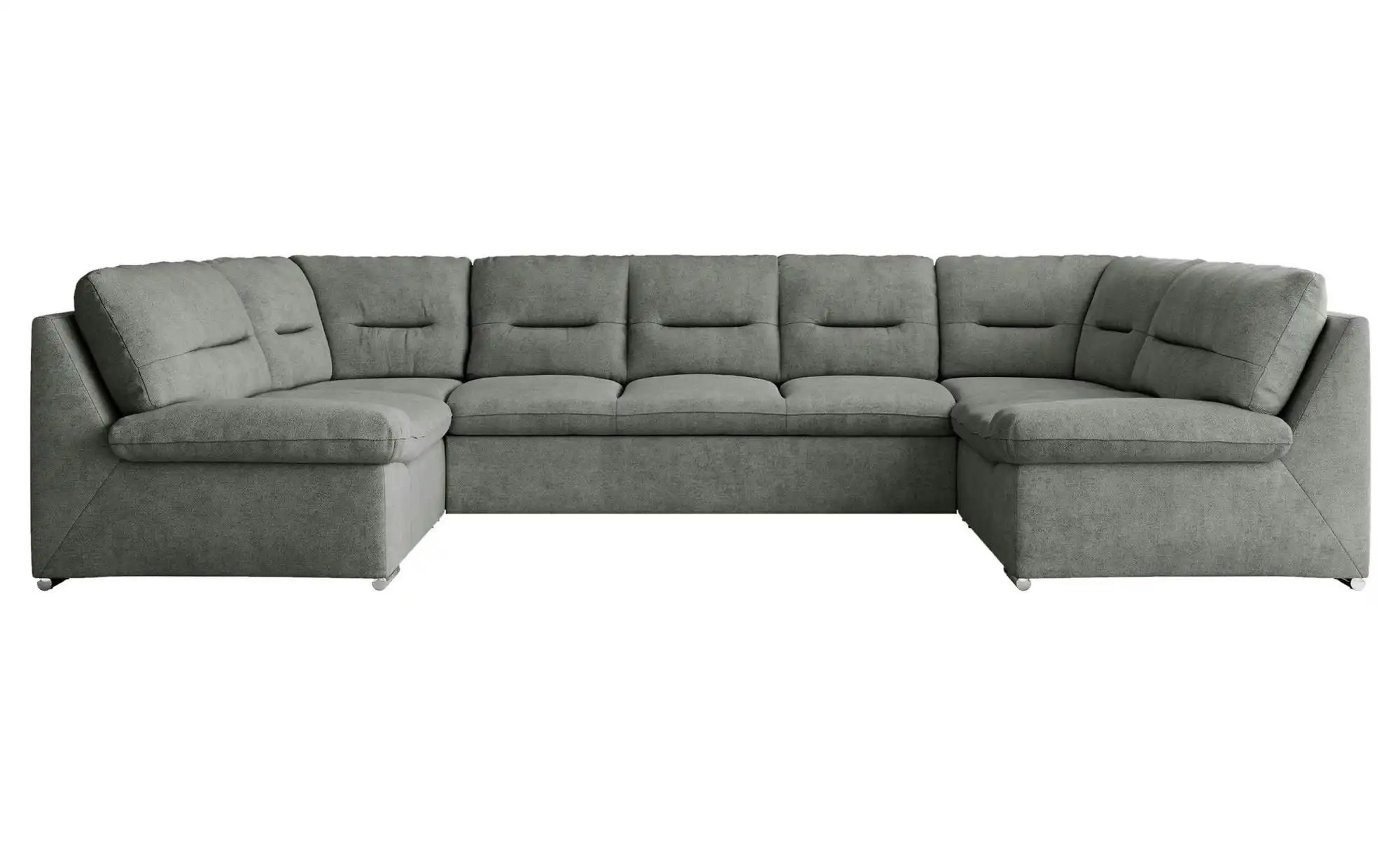 Wohnlandschaft mit Schlaffunktion Comodo  grau  Maße (cm): B: 340 H: 93 | 05904968280526