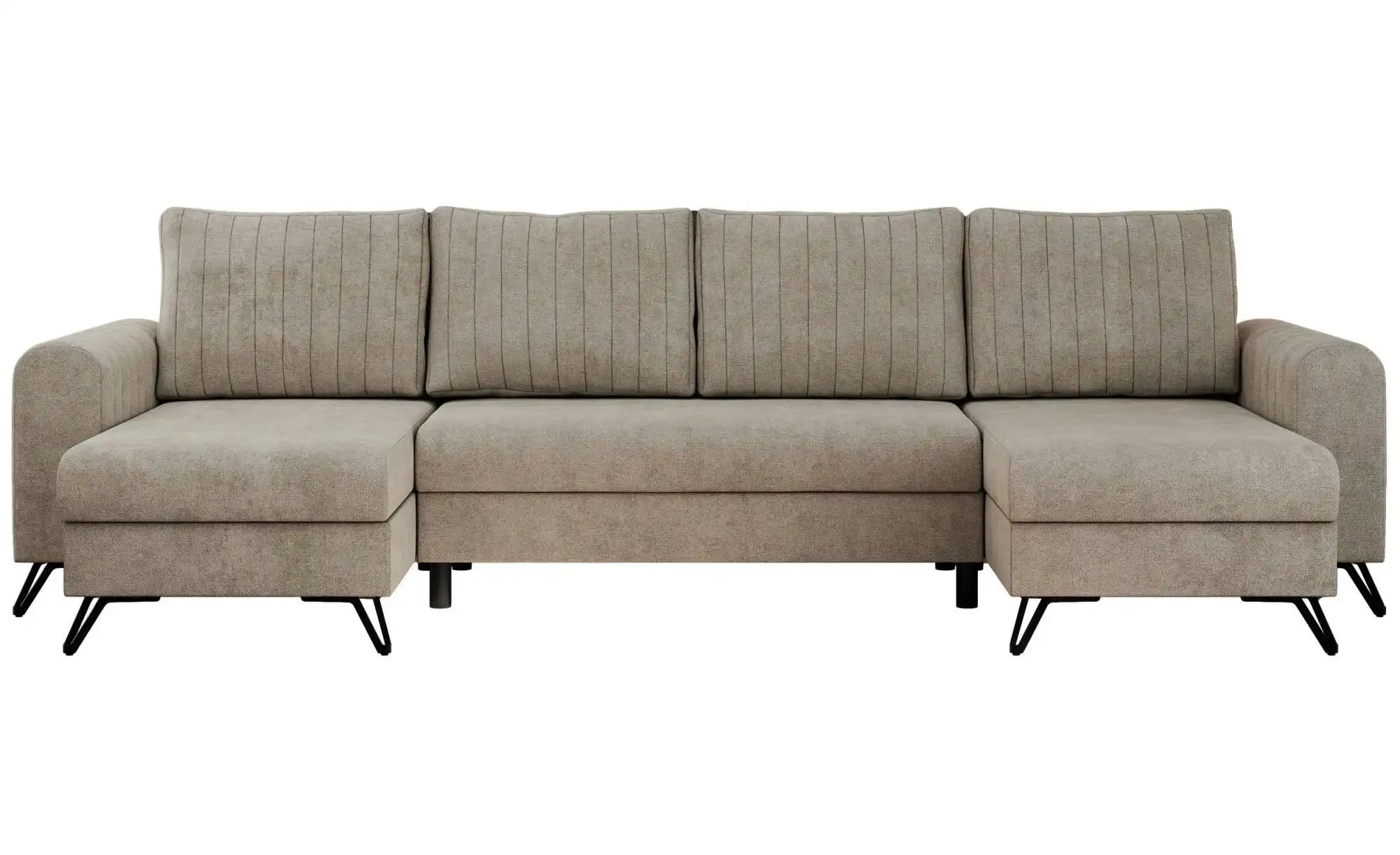 Wohnlandschaft Beige   ¦ beige ¦ Maße (cm): B: 312 H: 90 Polstermöbel > Sof günstig online kaufen