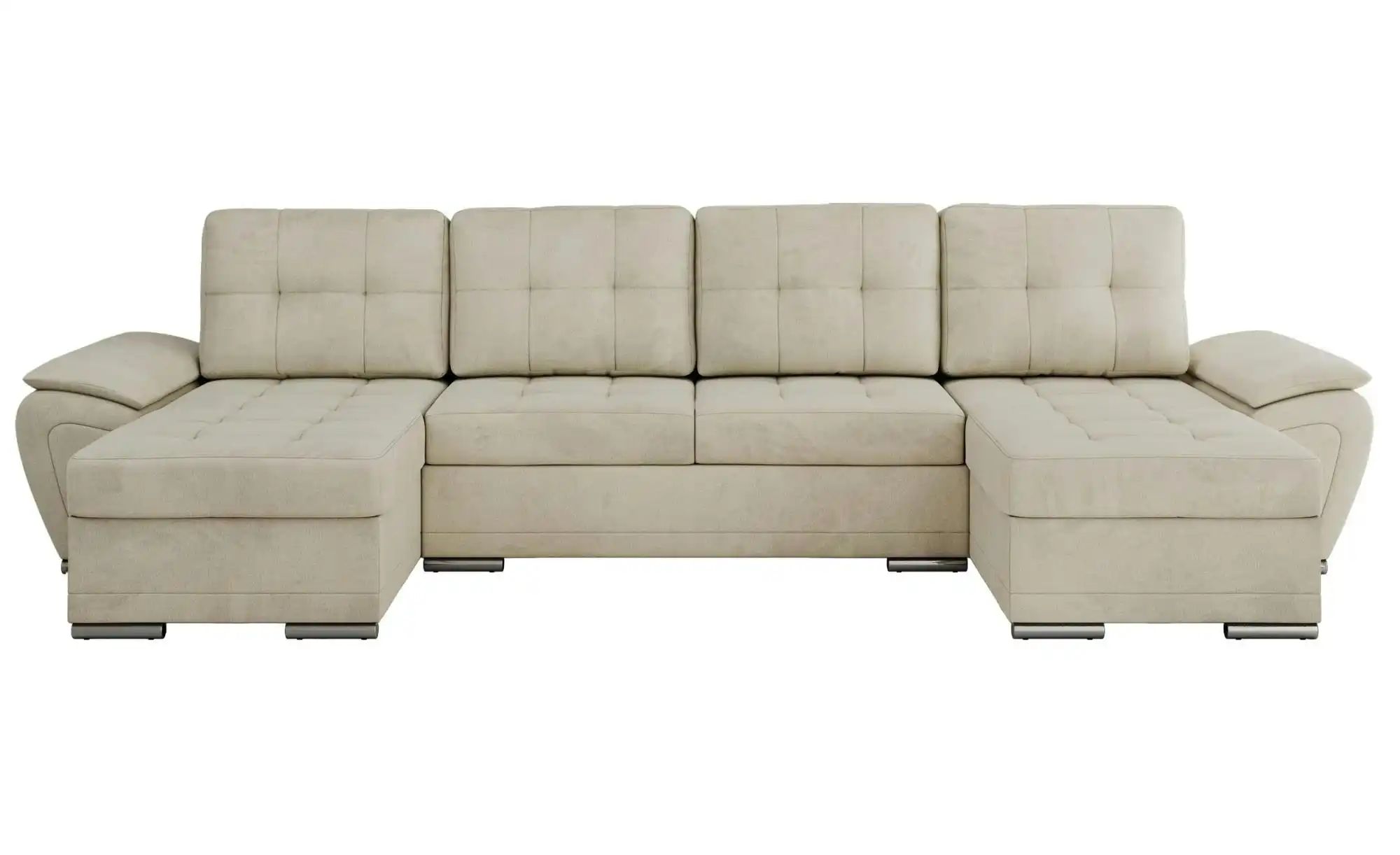 Wohnlandschaft mit Schlaffunktion Umbria ¦ beige ¦ Maße (cm): B: 336 H: 85 günstig online kaufen