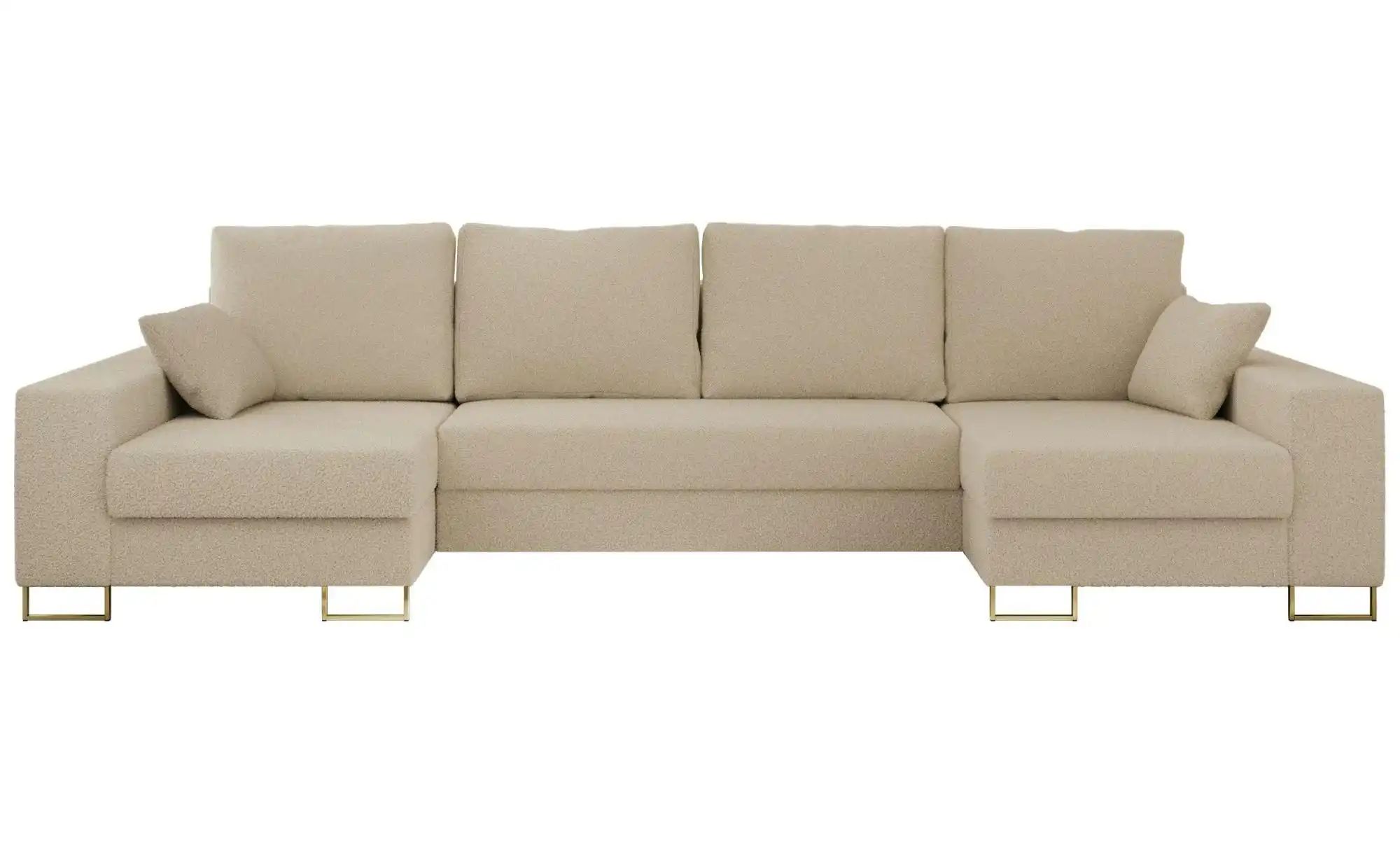 Wohnlandschaft mit Schlaffunktion Dorain ¦ beige ¦ Maße (cm): B: 312 H: 95 günstig online kaufen