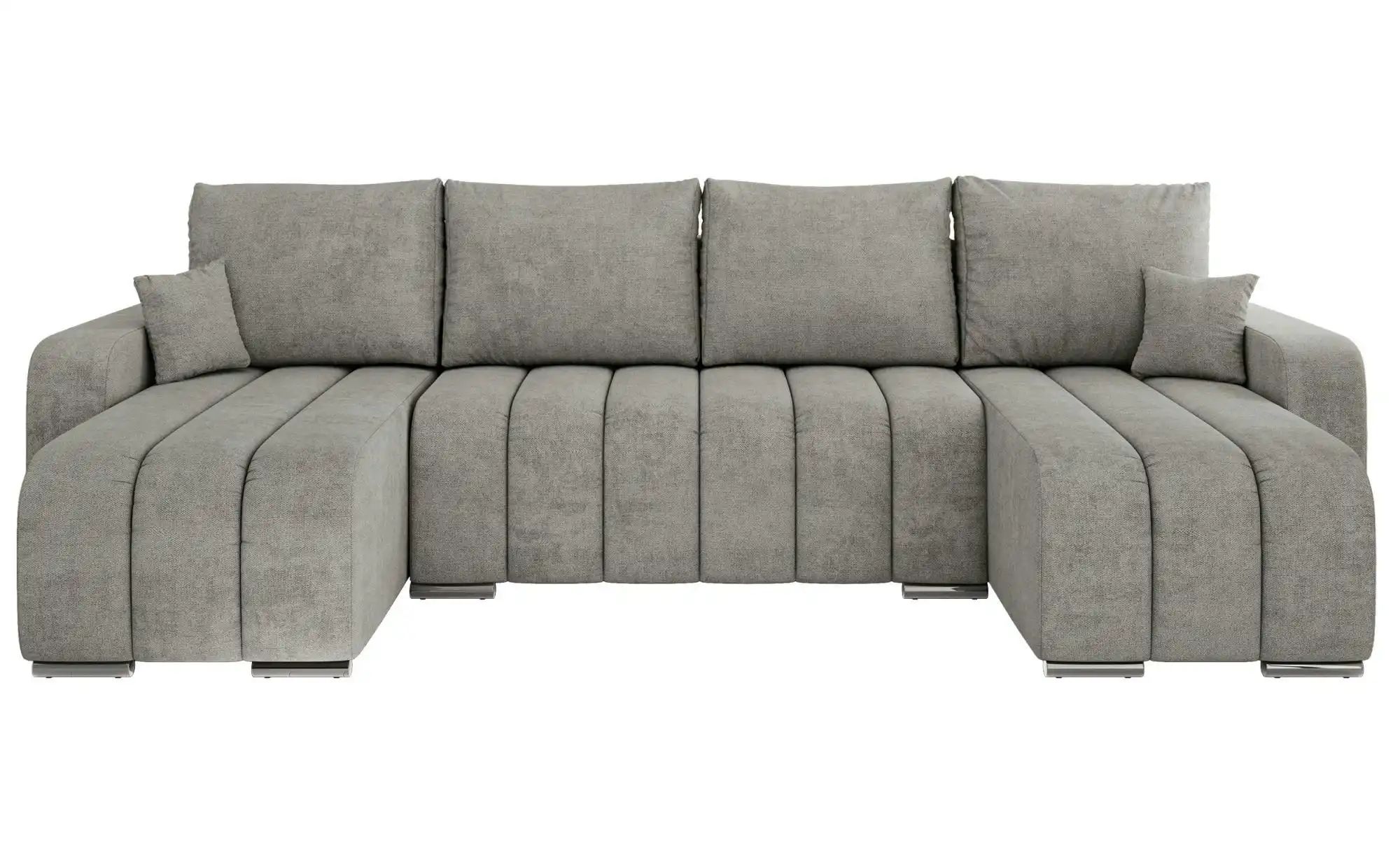 Wohnlandschaft mit Schlaffunktion Kirasso ¦ grau ¦ Maße (cm): B: 320 H: 86 Polstermöbel > Sofas > Wohnlandschaften - Höffner