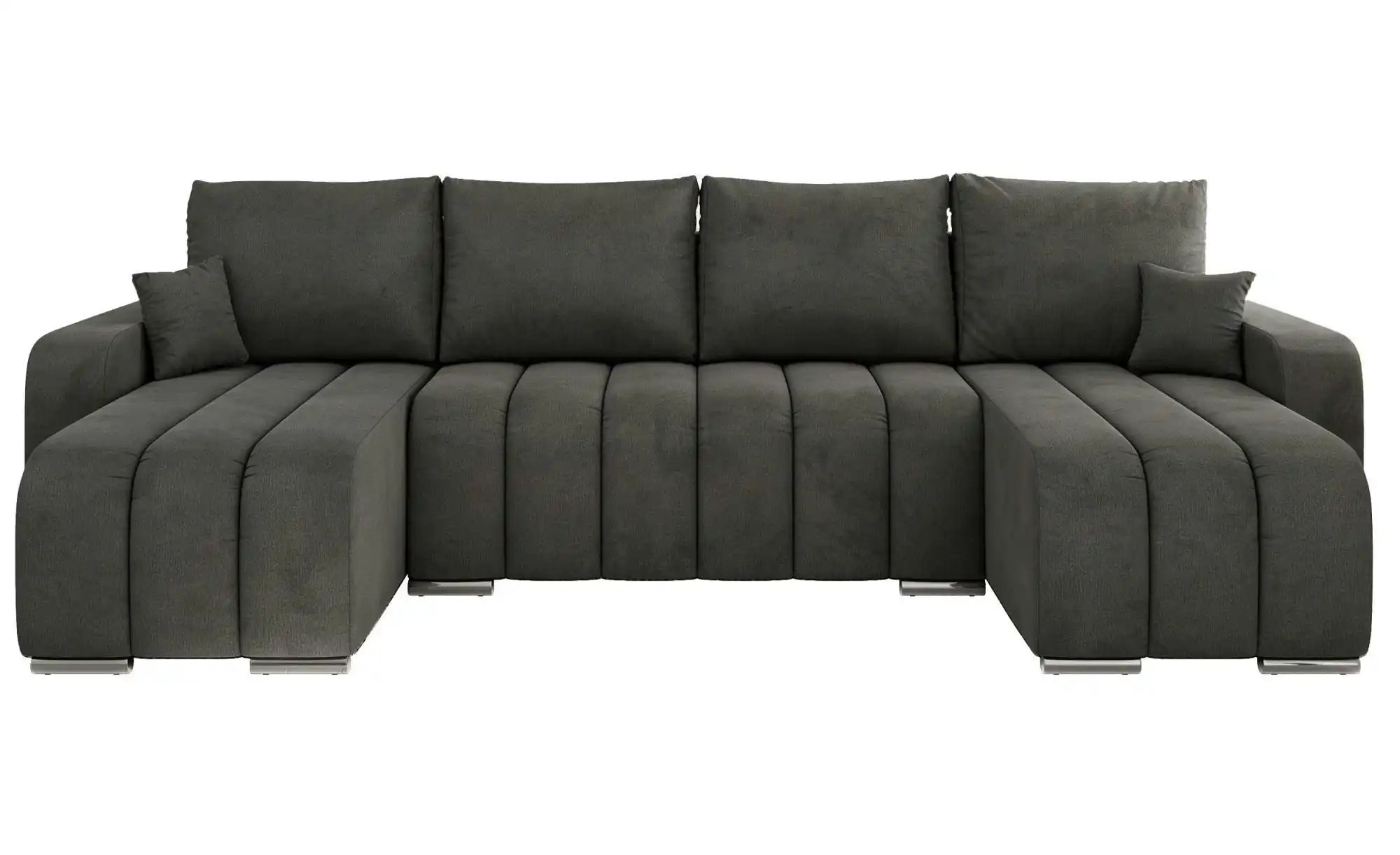 Wohnlandschaft mit Schlaffunktion Kirasso ¦ grau ¦ Maße (cm): B: 320 H: 86 Polstermöbel > Sofas > Wohnlandschaften - Höffner