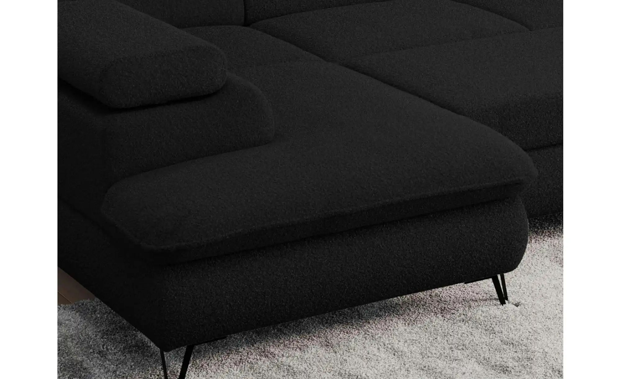 Thumbnail - Wohnlandschaft  Peter ¦ schwarz ¦ Maße (cm): B: 346 H: 76 Polstermöbel > Sofas > Wohnlandschaften - Höffner