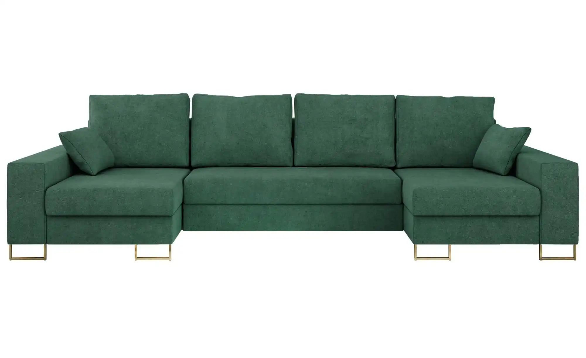 Wohnlandschaft mit Schlaffunktion Dorain ¦ grün ¦ Maße (cm): B: 312 H: 95 P günstig online kaufen