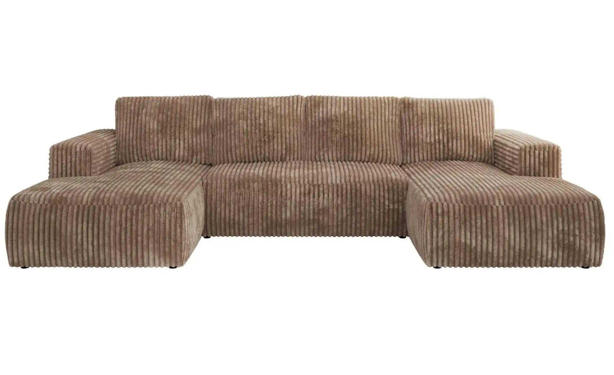 Wohnlandschaft mit Schlaffunktion Trentino ¦ braun ¦ Maße (cm): B: 334 H: 9 günstig online kaufen