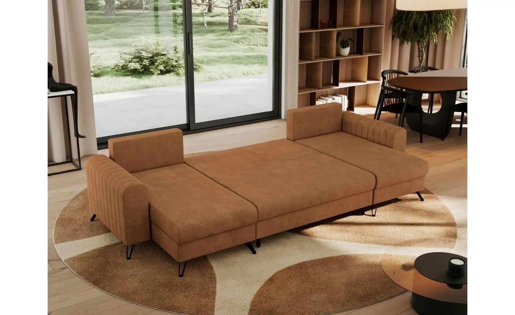 Wohnlandschaft Orange   ¦ orange ¦ Maße (cm): B: 312 H: 90 Polstermöbel > S günstig online kaufen