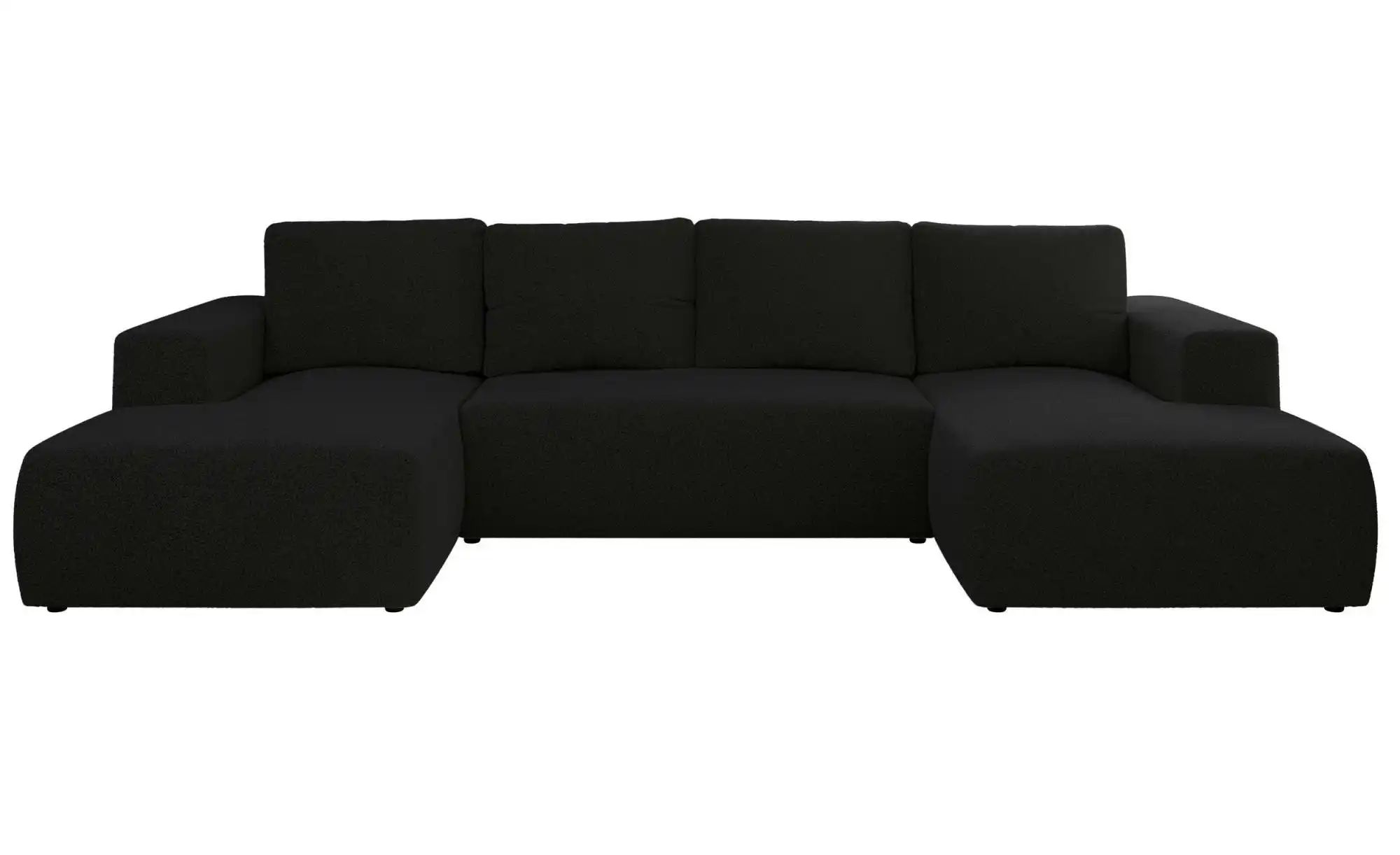 Wohnlandschaft mit Schlaffunktion Trentino  schwarz  Maße (cm): B: 334 H: 91 | 05904968295438