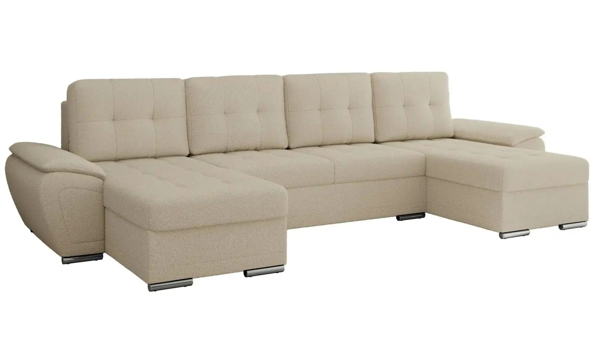 Wohnlandschaft mit Schlaffunktion Umbria ¦ beige ¦ Maße (cm): B: 336 H: 85 günstig online kaufen