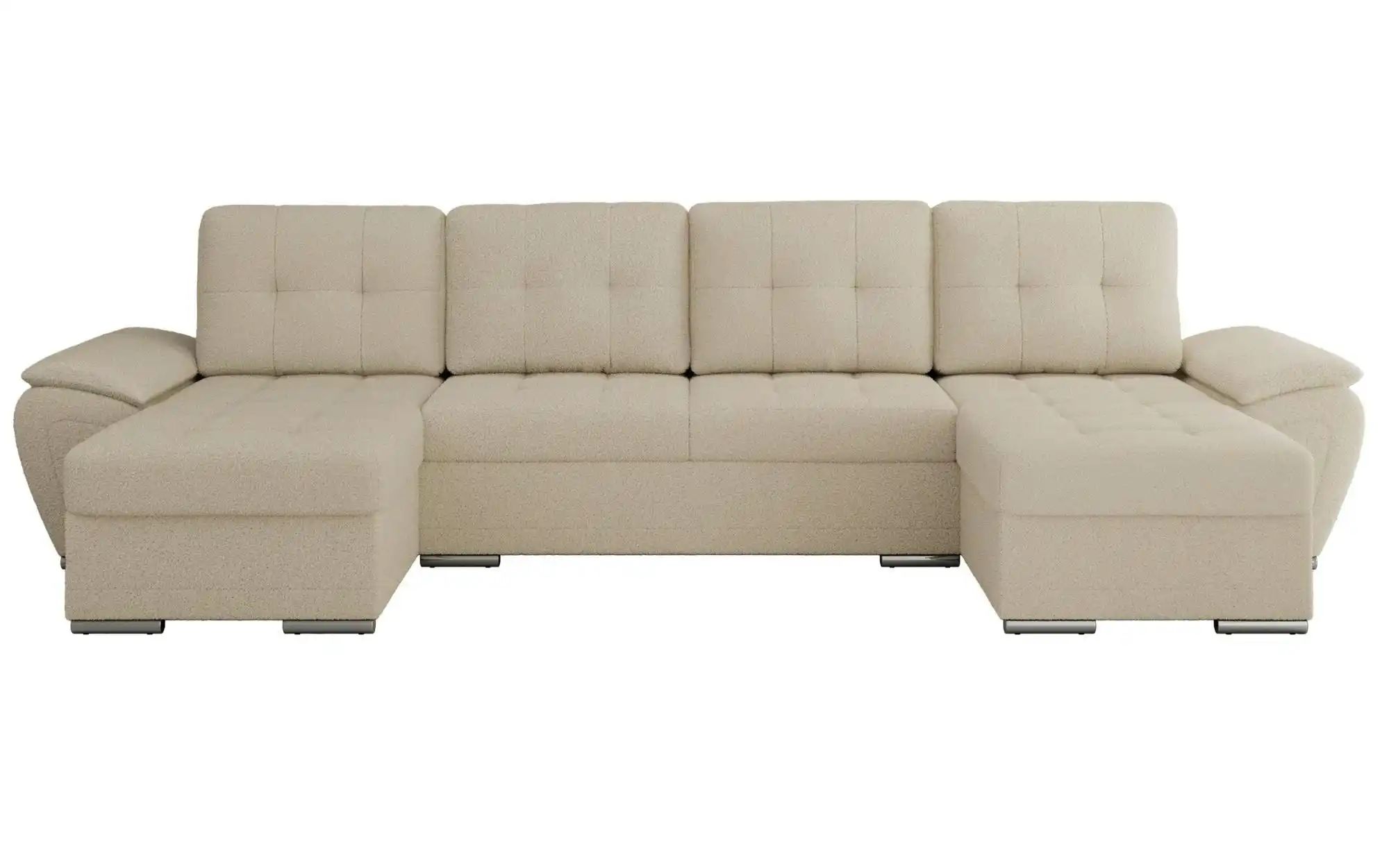 Wohnlandschaft mit Schlaffunktion Umbria ¦ beige ¦ Maße (cm): B: 336 H: 85 günstig online kaufen