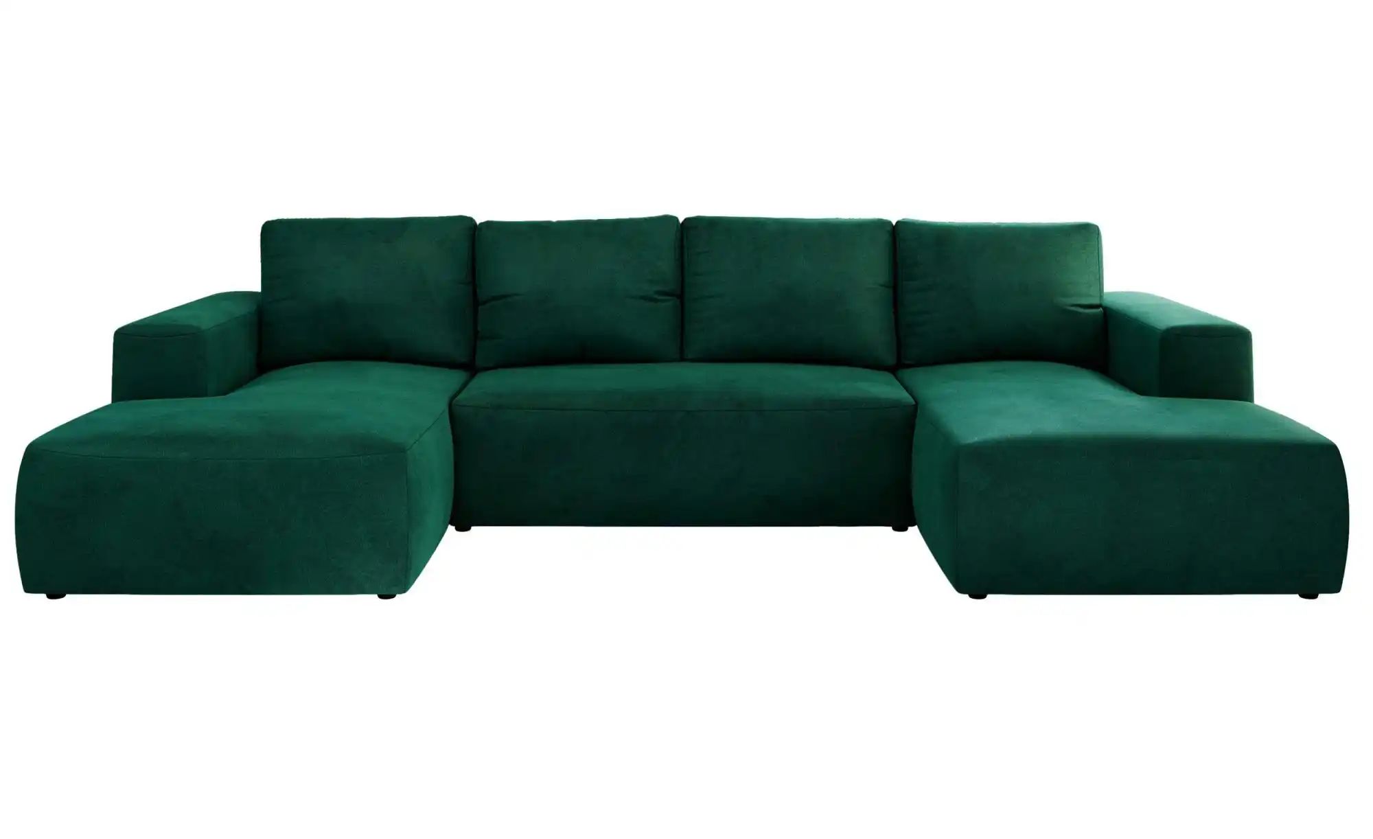 Wohnlandschaft mit Schlaffunktion Trentino ¦ grün ¦ Maße (cm): B: 334 H: 91 günstig online kaufen