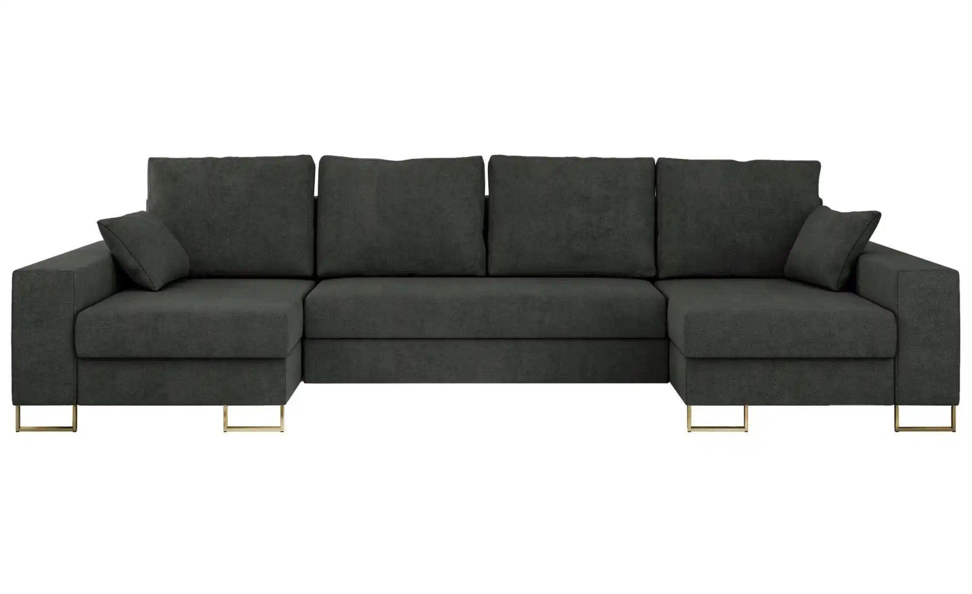 Wohnlandschaft mit Schlaffunktion Dorain ¦ grau ¦ Maße (cm): B: 312 H: 95 P günstig online kaufen