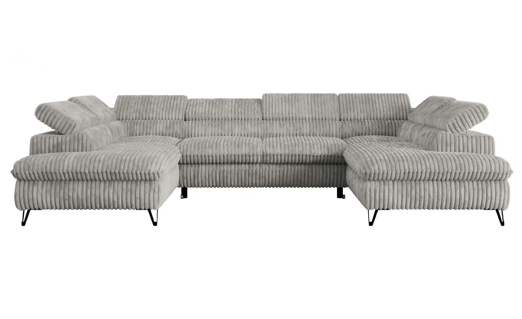 Wohnlandschaft Peter ¦ grau ¦ Maße (cm): B: 346 H: 76 Polstermöbel > Sofas > Wohnlandschaften - Höffner
