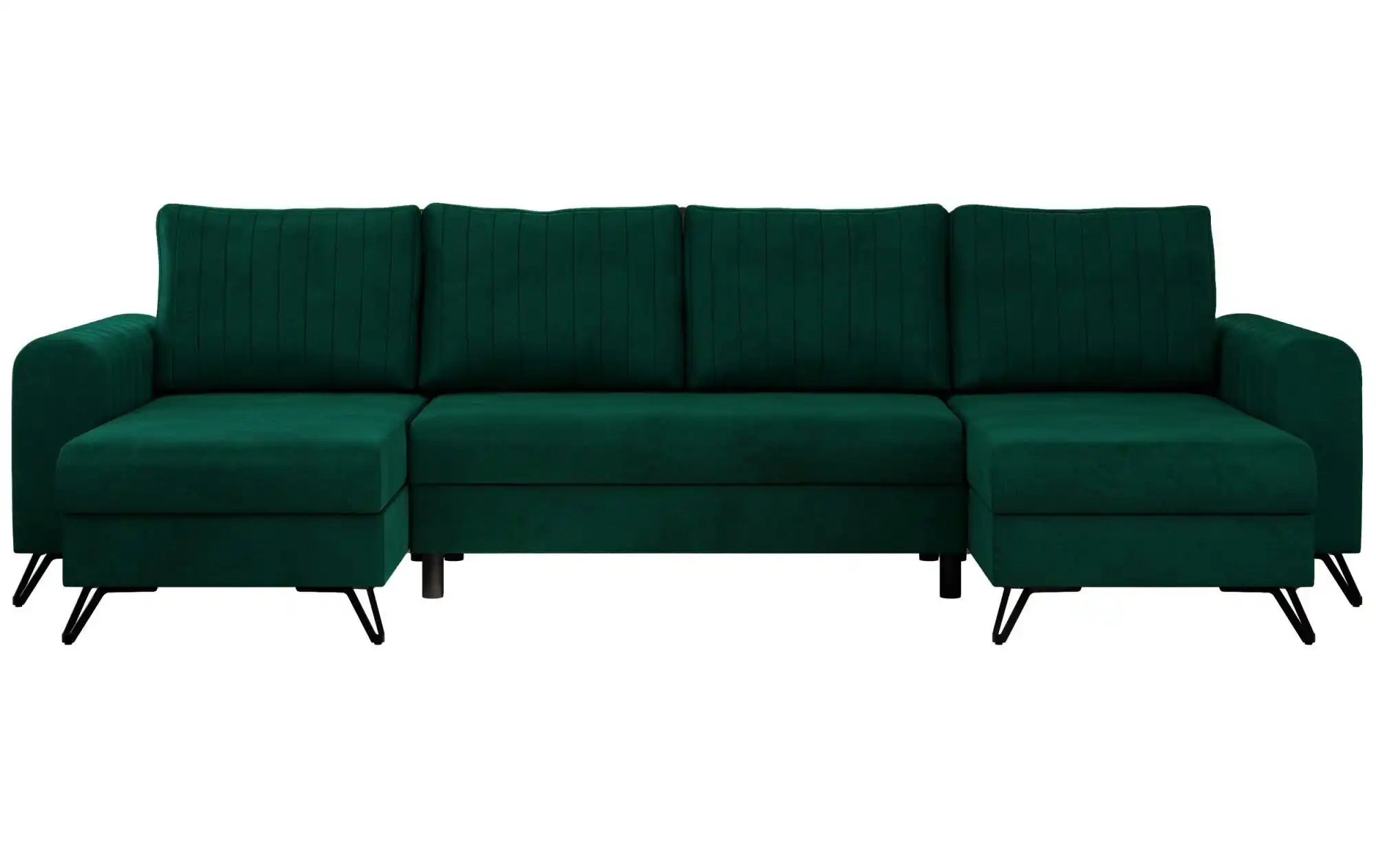 Wohnlandschaft Dunkelgrün   ¦ grün ¦ Maße (cm): B: 312 H: 90 Polstermöbel > günstig online kaufen