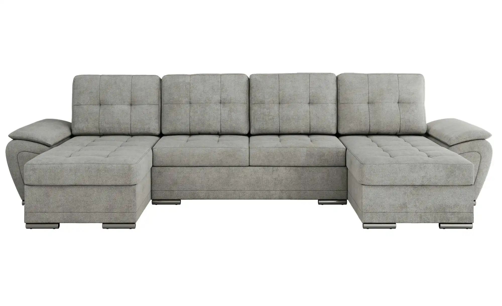 Wohnlandschaft mit Schlaffunktion Umbria ¦ grau ¦ Maße (cm): B: 336 H: 85 P günstig online kaufen