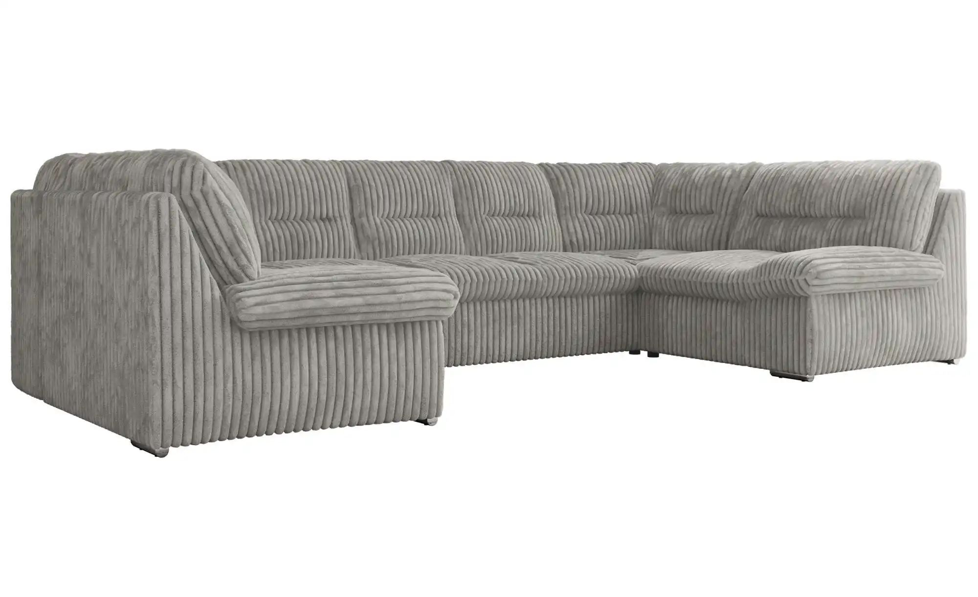 Thumbnail - Wohnlandschaft mit Schlaffunktion Comodo ¦ silber ¦ Maße (cm): B: 340 H: 93 Polstermöbel > Sofas > Schlafsofas - Höffner