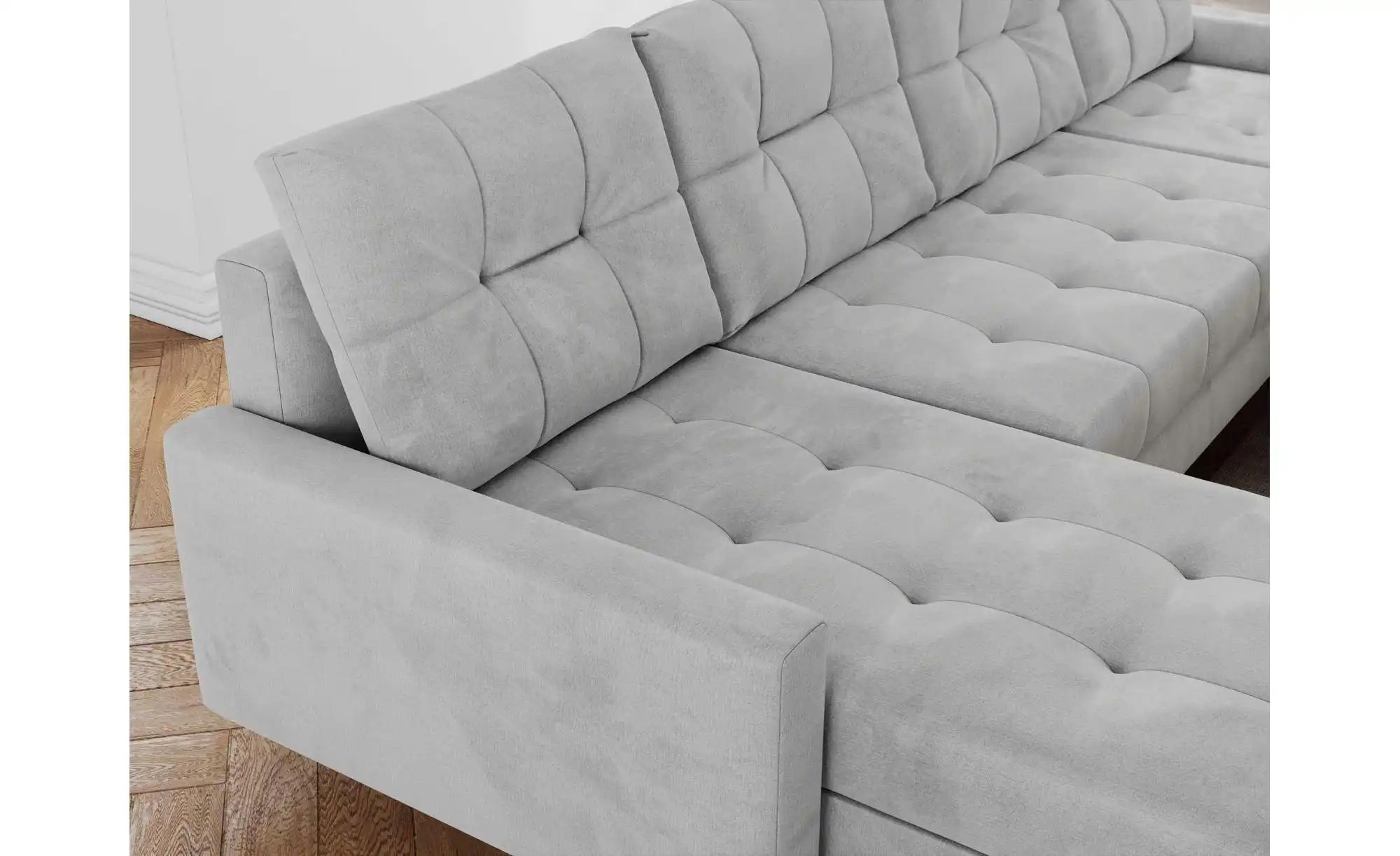 Wohnlandschaft mit Schlaffunktion Astra ¦ silber ¦ Maße (cm): B: 290 H: 75 günstig online kaufen