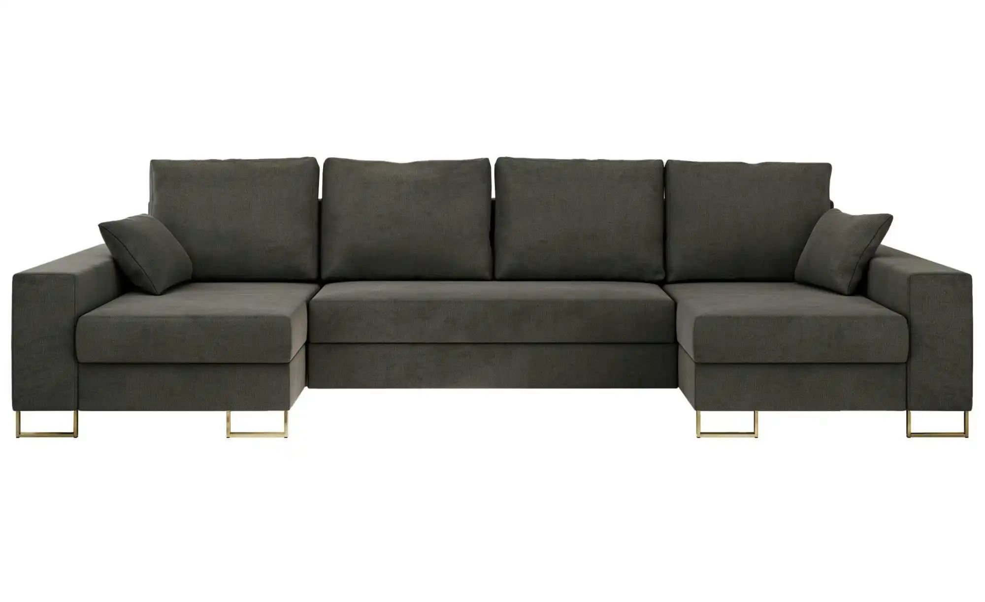 Wohnlandschaft mit Schlaffunktion Dorain ¦ grau ¦ Maße (cm): B: 312 H: 95 P günstig online kaufen