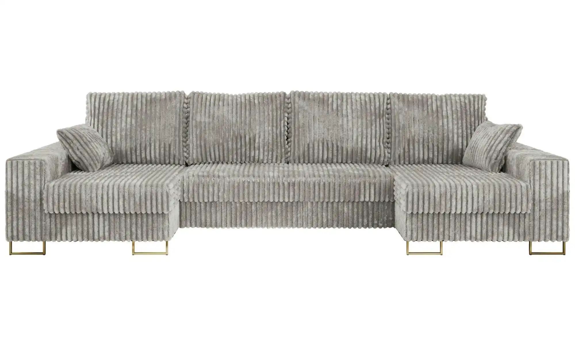 Wohnlandschaft mit Schlaffunktion Dorain ¦ silber ¦ Maße (cm): B: 312 H: 95 günstig online kaufen