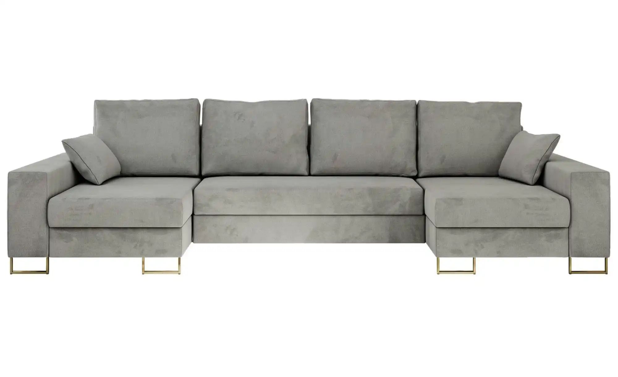 Wohnlandschaft mit Schlaffunktion Dorain ¦ silber ¦ Maße (cm): B: 312 H: 95 günstig online kaufen