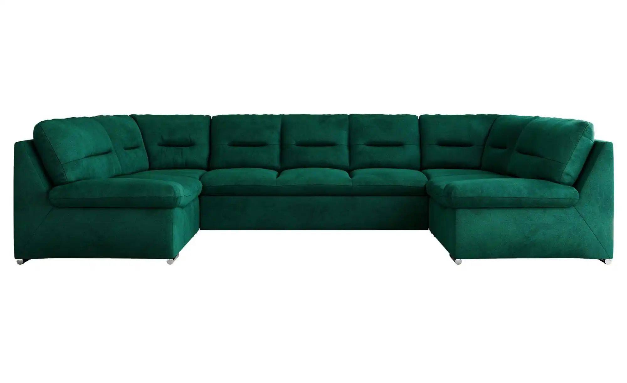 Wohnlandschaft mit Schlaffunktion Comodo ¦ grün ¦ Maße (cm): B: 340 H: 93 P günstig online kaufen