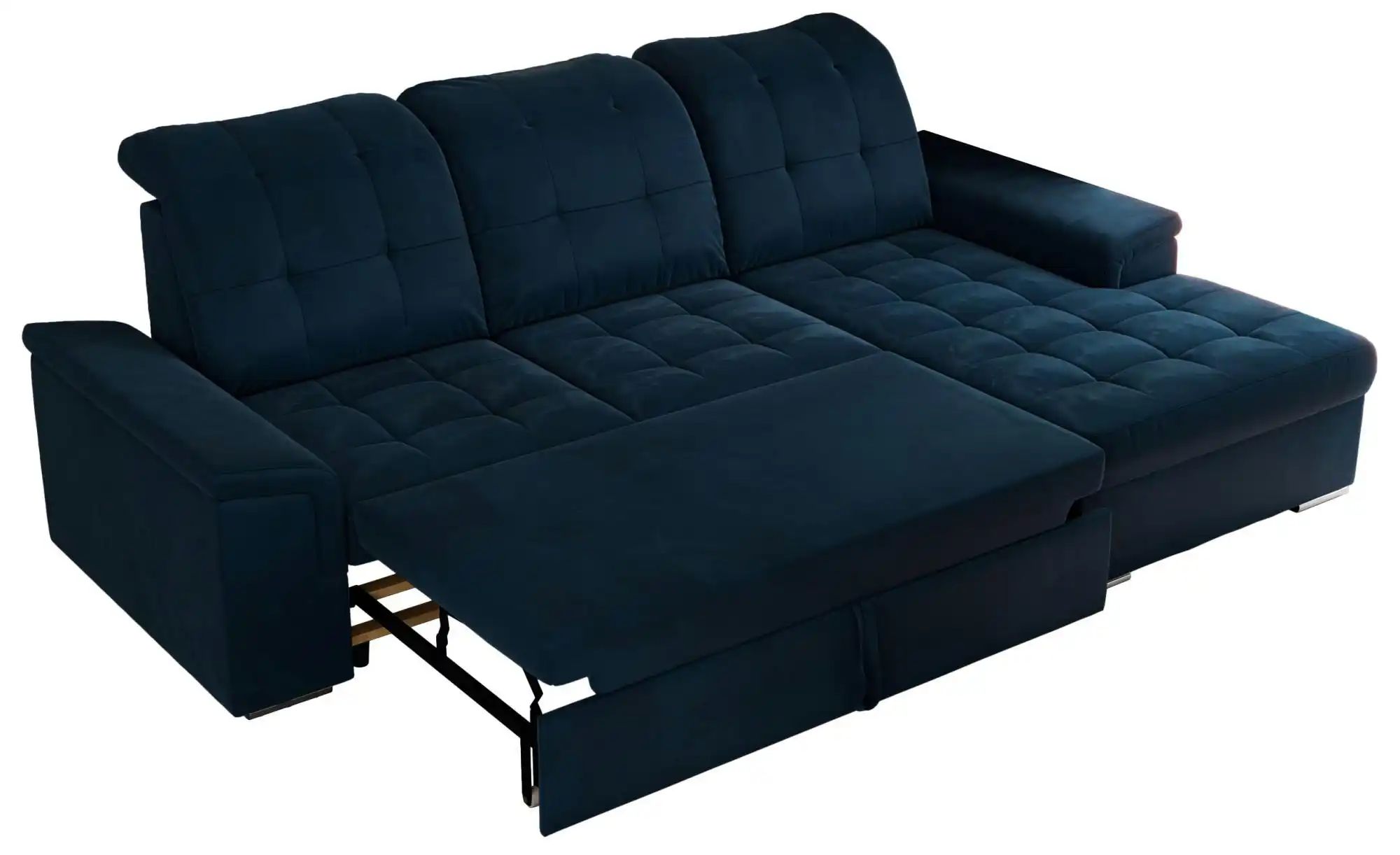 Thumbnail - Ecksofa mit Schlaffunktion Madrito ¦ blau ¦ Maße (cm): B: 256 H: 89 Polstermöbel > Sofas > Ecksofas - Höffner