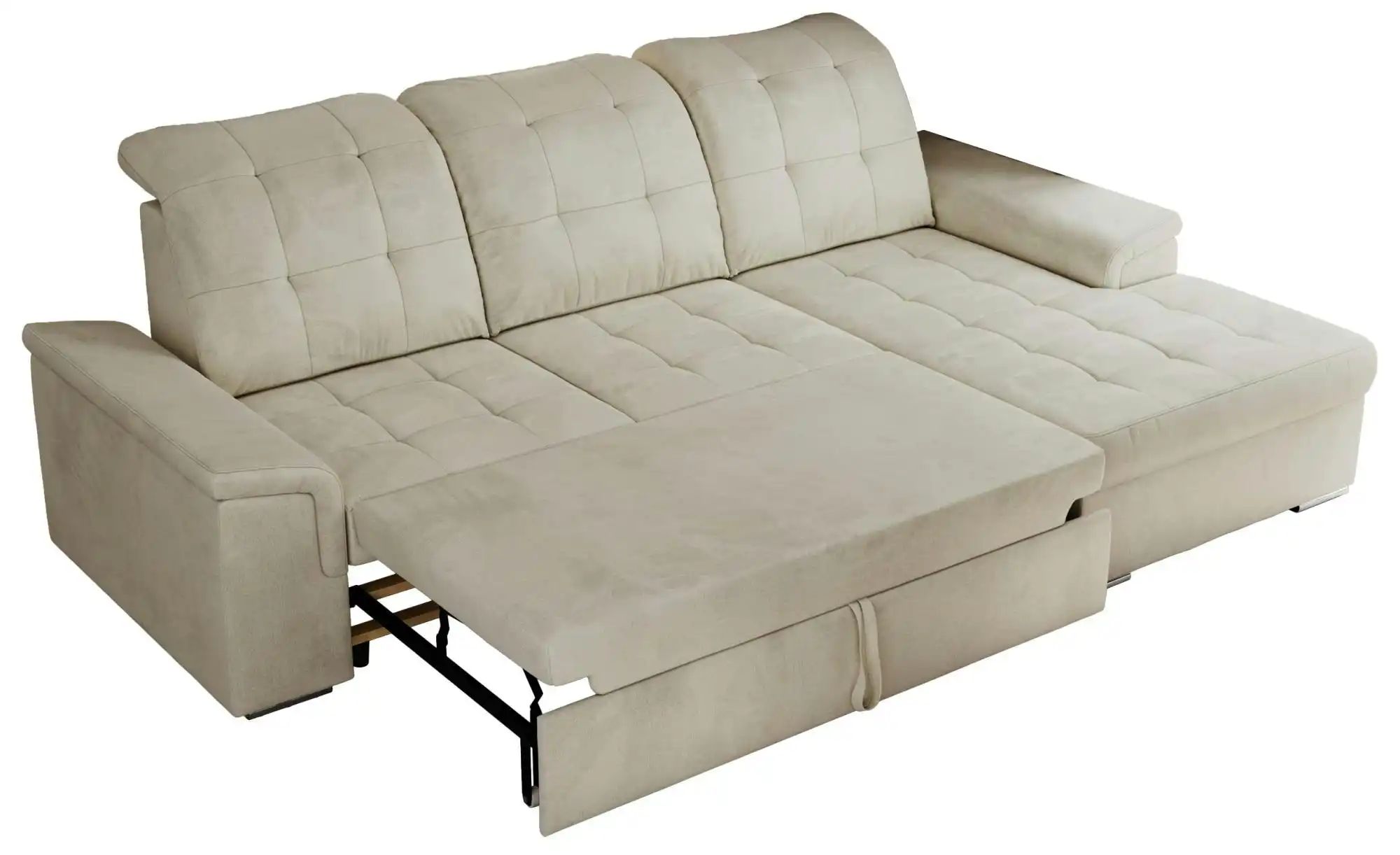 Thumbnail - Ecksofa mit Schlaffunktion Madrito ¦ beige ¦ Maße (cm): B: 256 H: 89 Polstermöbel > Sofas > Ecksofas - Höffner