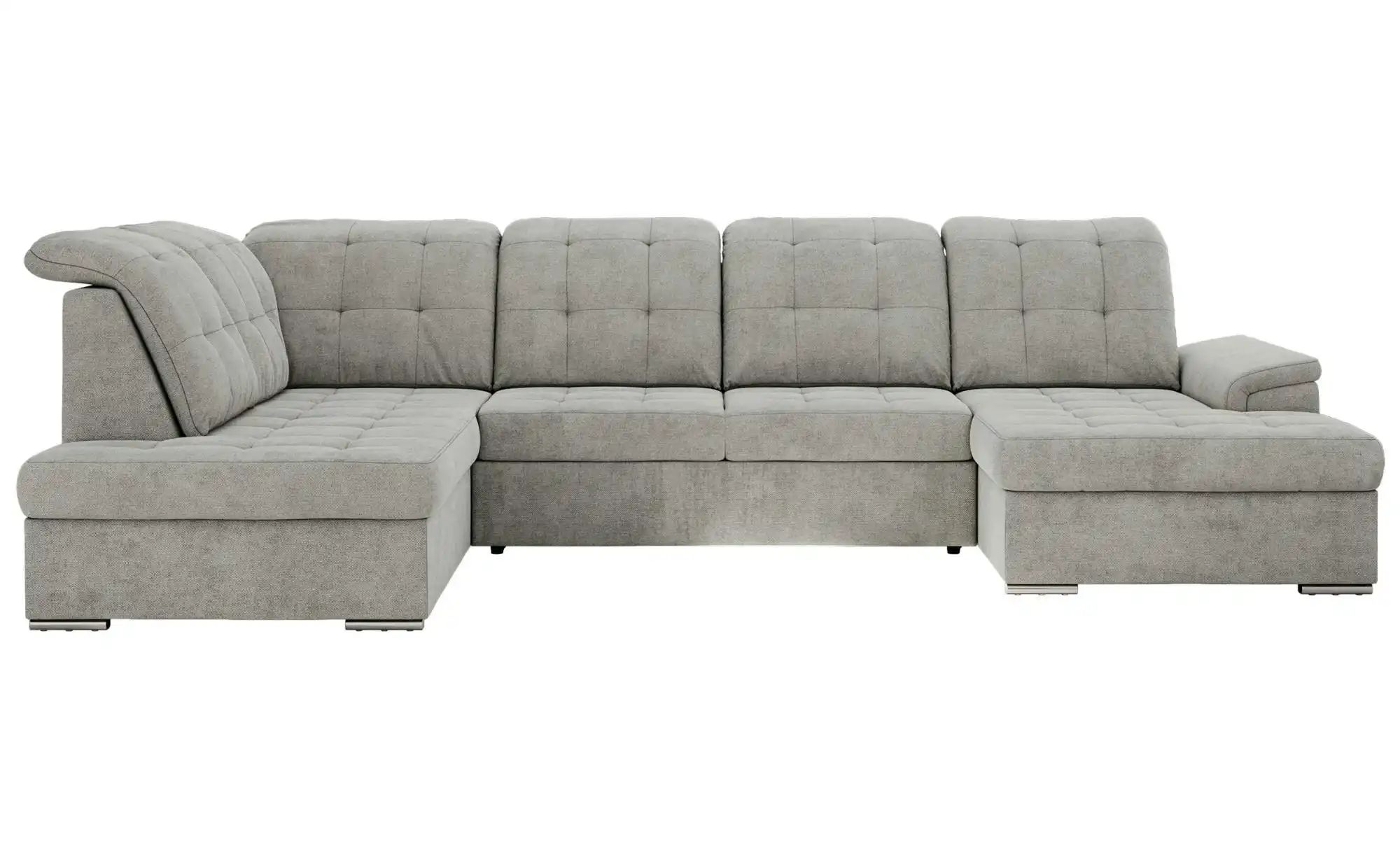 Wohnlandschaft mit Schlaffunktion Madrito ¦ grau ¦ Maße (cm): B: 323 H: 89 Polstermöbel > Sofas > Wohnlandschaften - Höffner