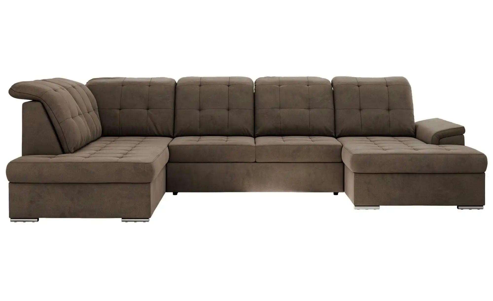 Wohnlandschaft mit Schlaffunktion Madrito ¦ braun ¦ Maße (cm): B: 323 H: 89 Polstermöbel > Sofas > Schlafsofas - Höffner