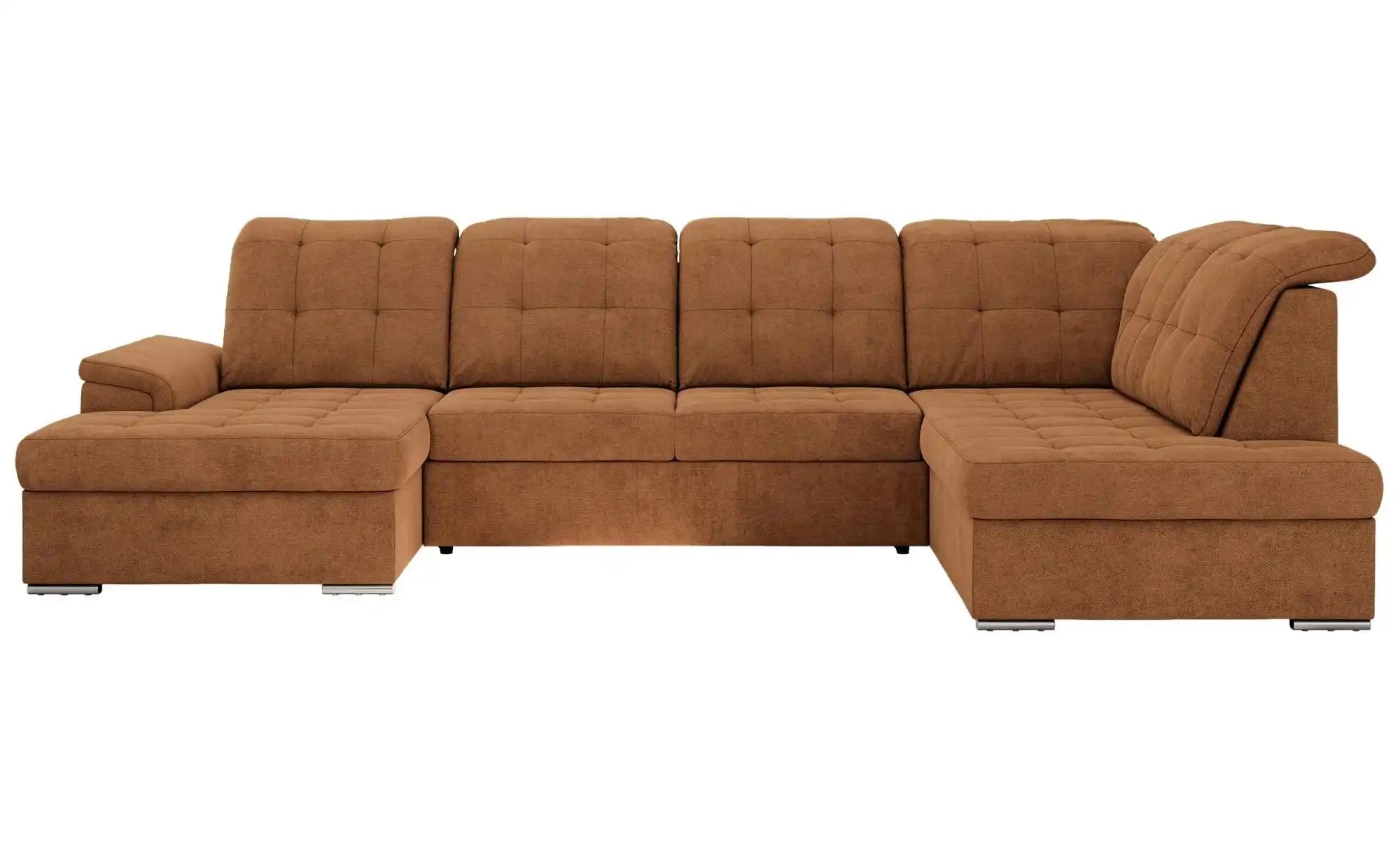 Wohnlandschaft mit Schlaffunktion Madrito  orange  Maße (cm): B: 323 H: 89 | 05904968285200