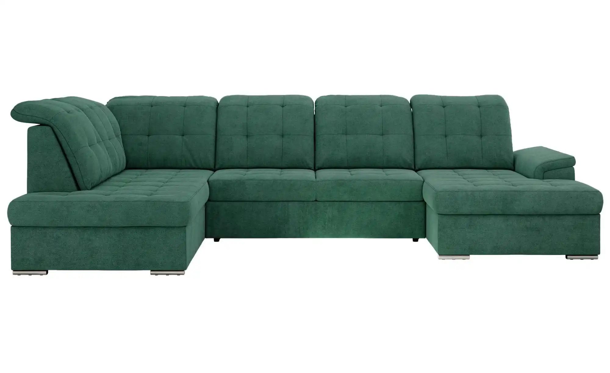 Wohnlandschaft mit Schlaffunktion Madrito  grün  Maße (cm): B: 323 H: 89 | 05904968285392