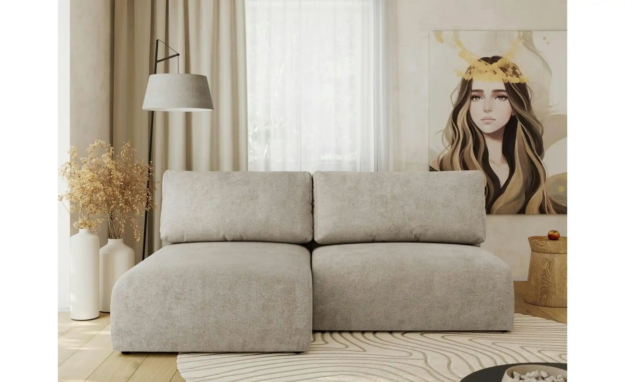 Thumbnail - Ecksofa mit Schlaffunktion Vivo ¦ beige ¦ Maße (cm): B: 223 H: 95 Polstermöbel > Sofas > Ecksofas - Höffner