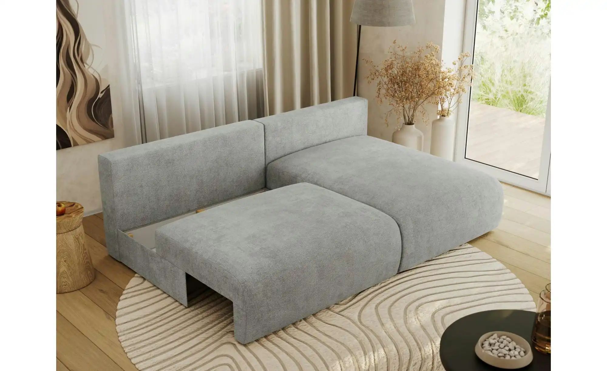 Thumbnail - Ecksofa mit Schlaffunktion Vivo ¦ grau ¦ Maße (cm): B: 223 H: 95 Polstermöbel > Sofas > Ecksofas - Höffner