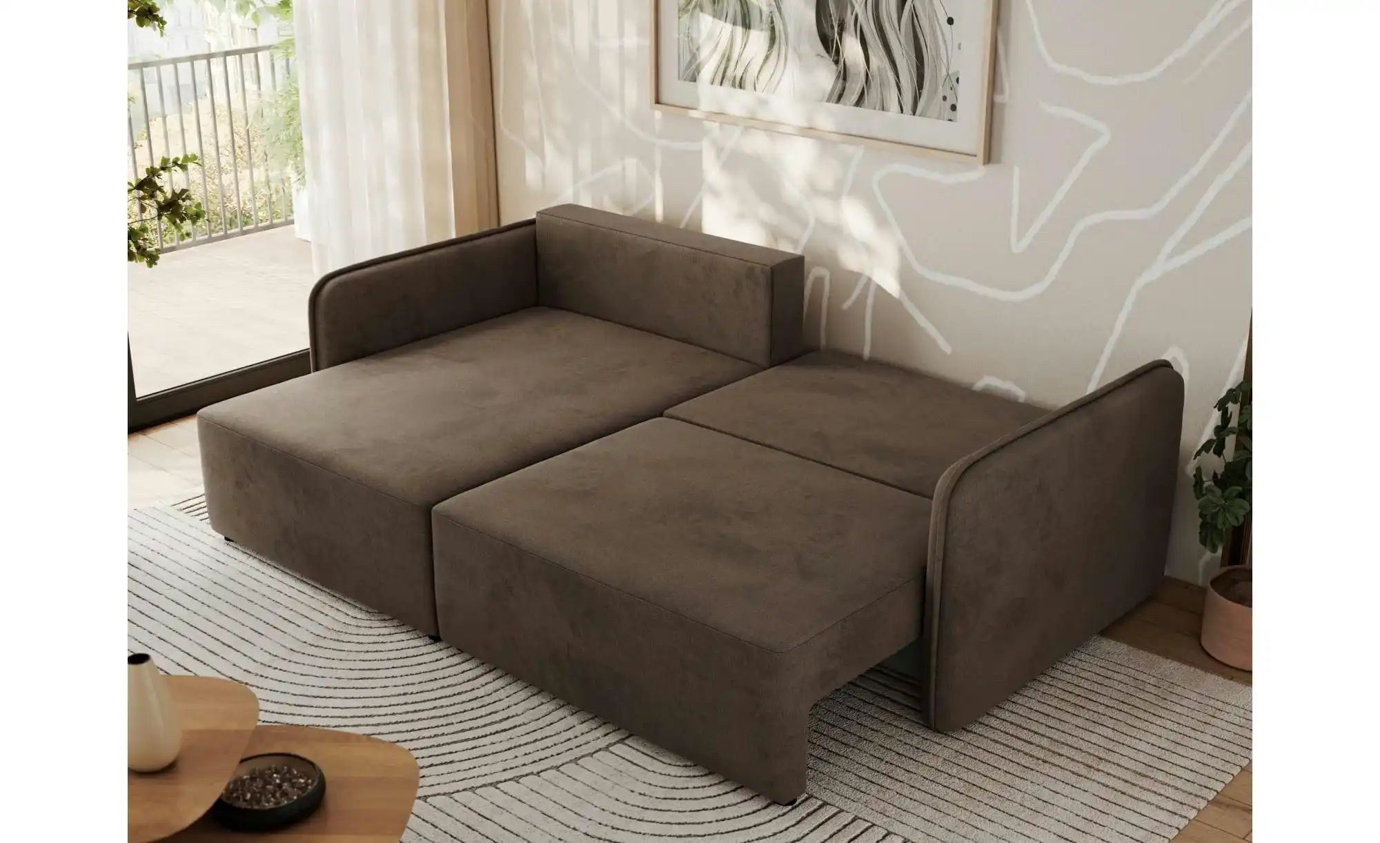 Ecksofa Braun   ¦ braun ¦ Maße (cm): B: 227 H: 93 Polstermöbel > Sofas > 3- günstig online kaufen