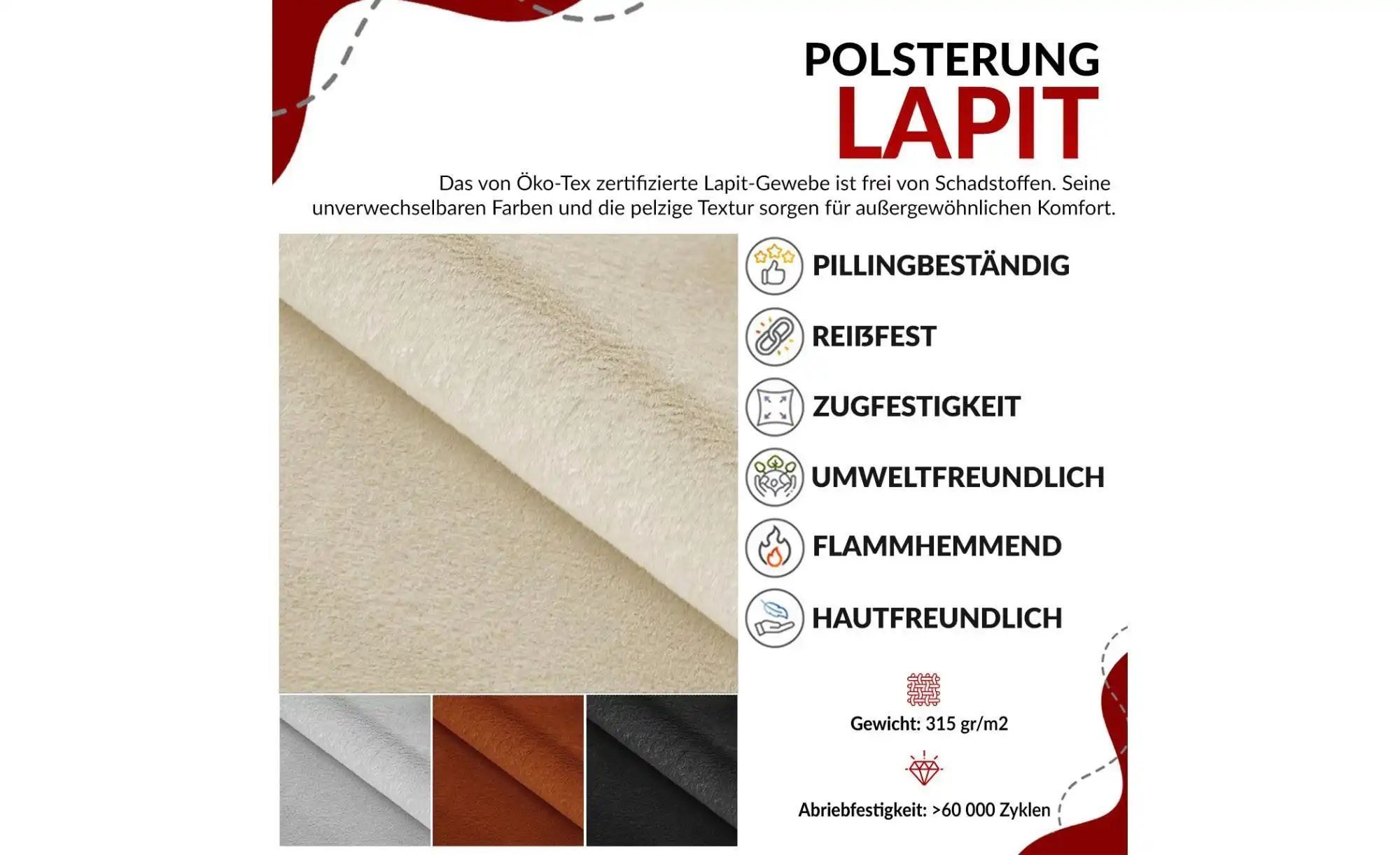 Thumbnail - Ecksofa mit Schlaffunktion Mesto ¦ grau ¦ Maße (cm): B: 227 H: 93 Polstermöbel > Sofas > Ecksofas - Höffner